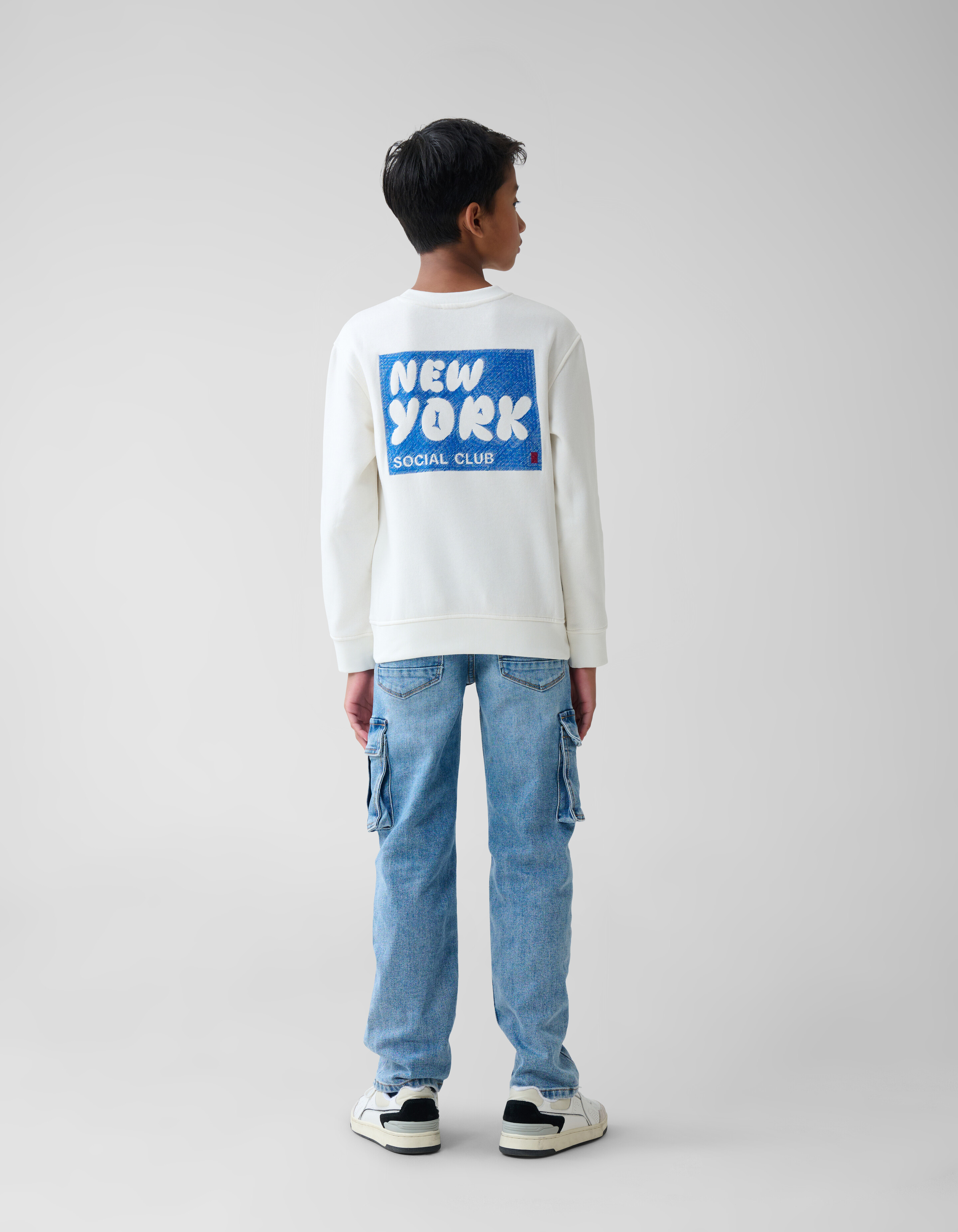 Artwork Sweater Gebroken Wit SHOEBY BOYS