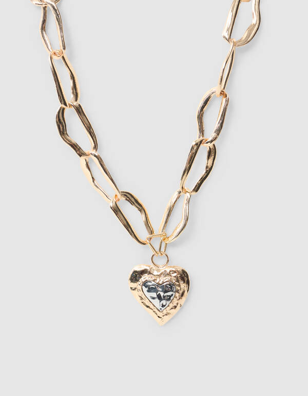 Hammerd Heart Ketting Goud SHOEBY ACCESSOIRES