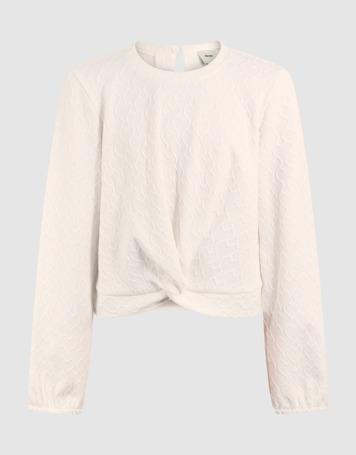 Heart Wrap Top Gebroken Wit SHOEBY GIRLS