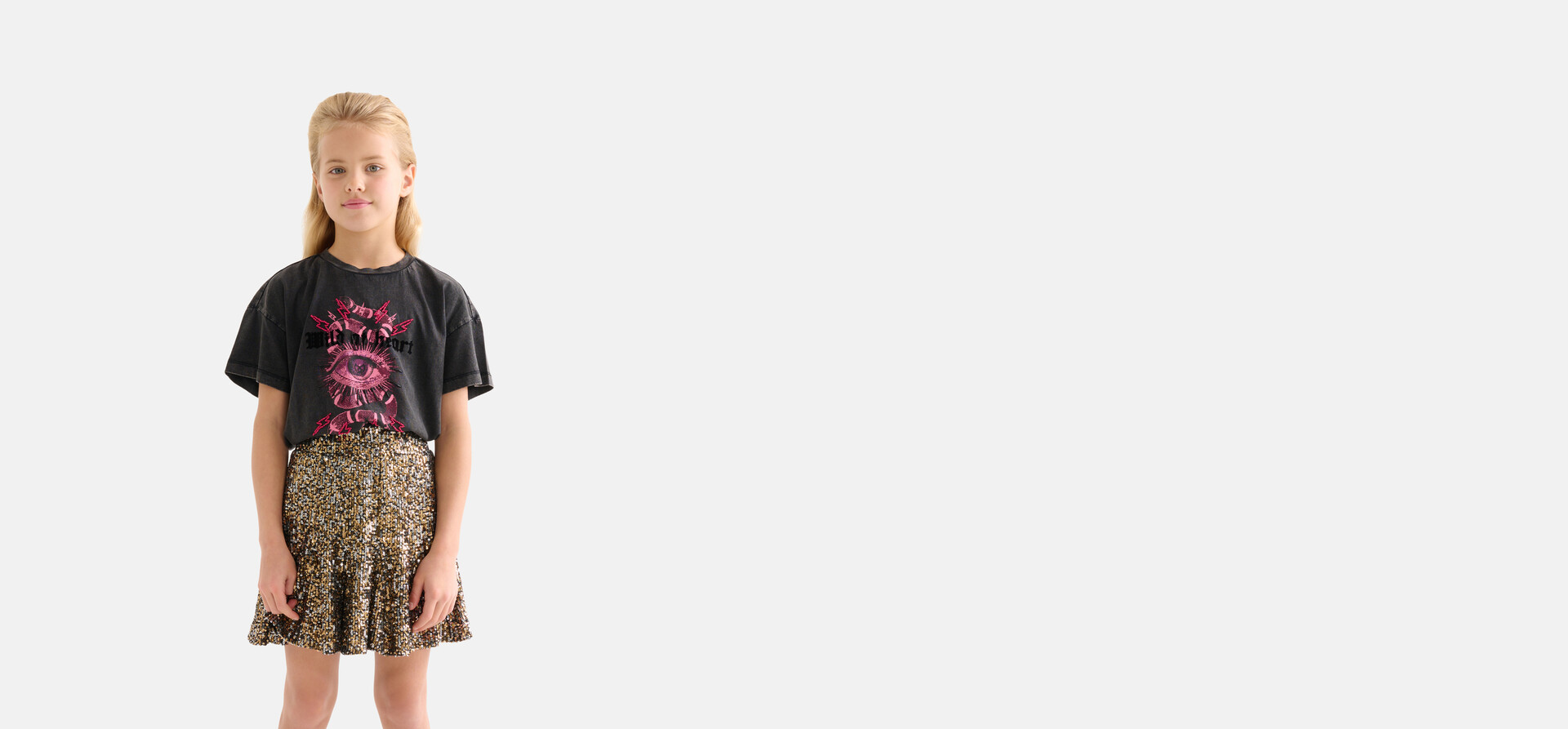 Artwork T-shirt Donkergrijs By Nicolette SHOEBY GIRLS