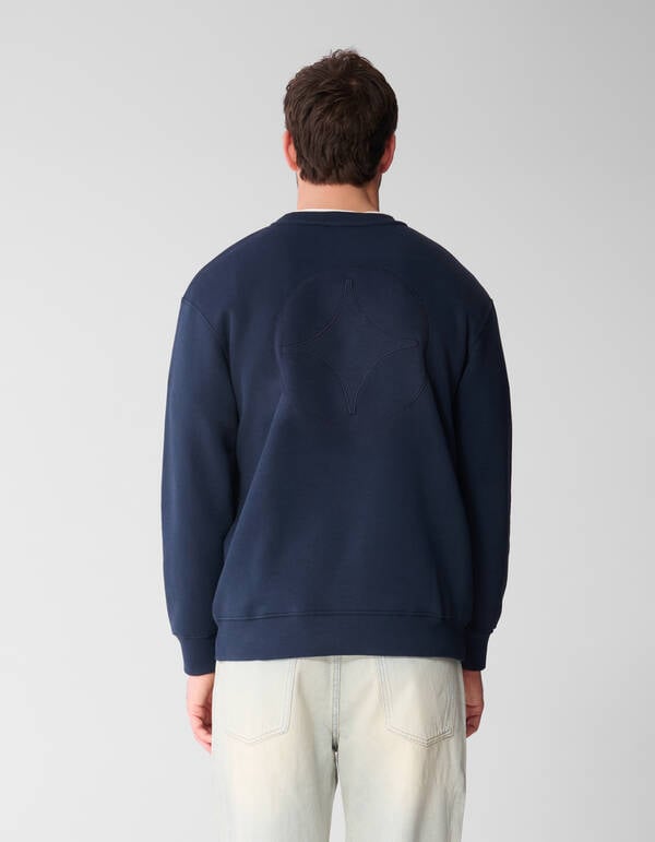 Rib Spark Sweater Donkerblauw SHOEBY MEN