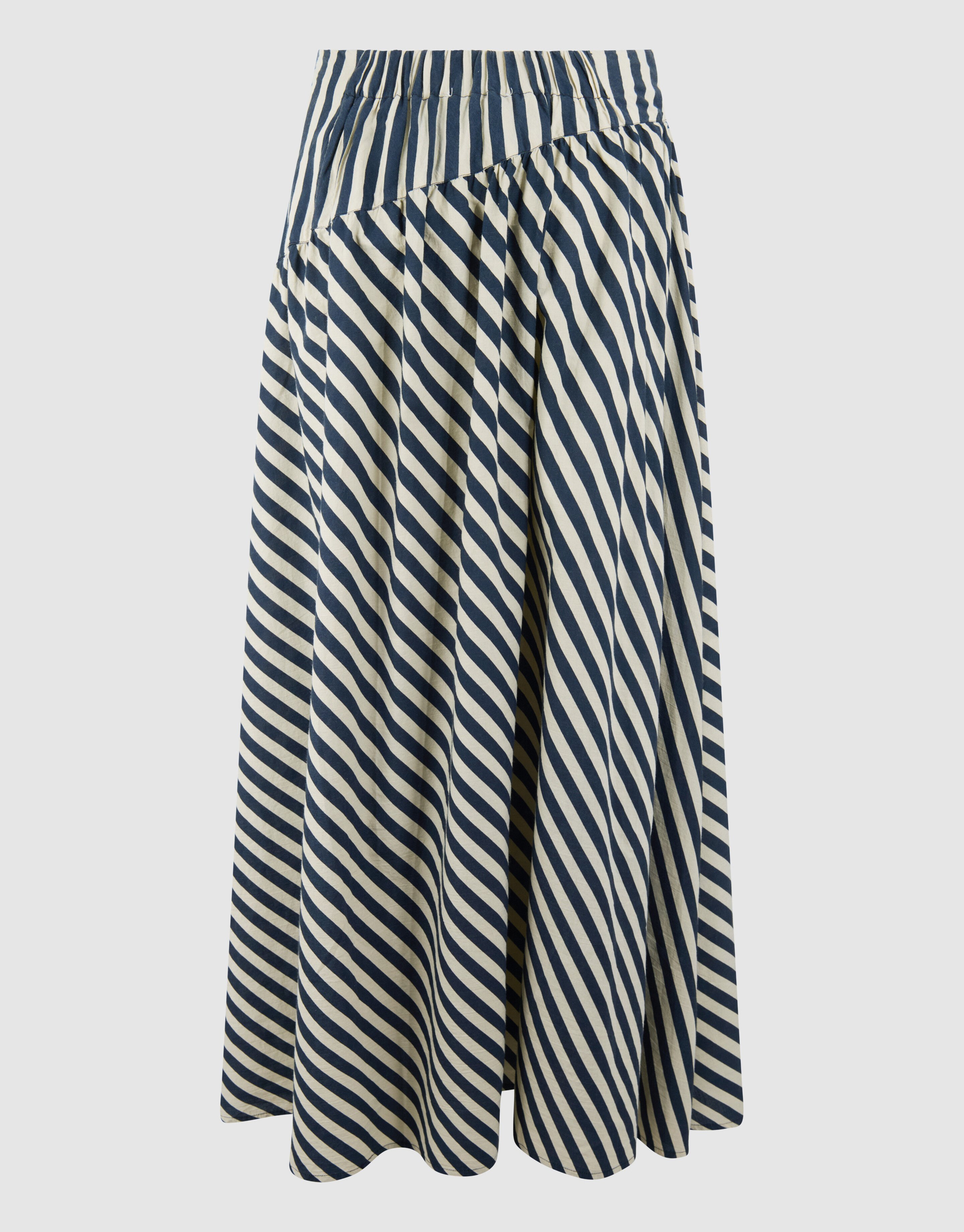 Gestreepte Maxi Rok Beige By Lonneke SHOEBY WOMEN