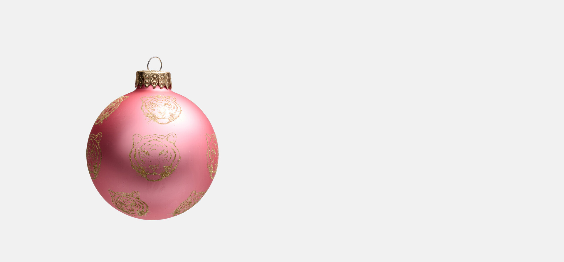 Leopard Kerstbal Roze By Fred SHOEBY ACCESSOIRES