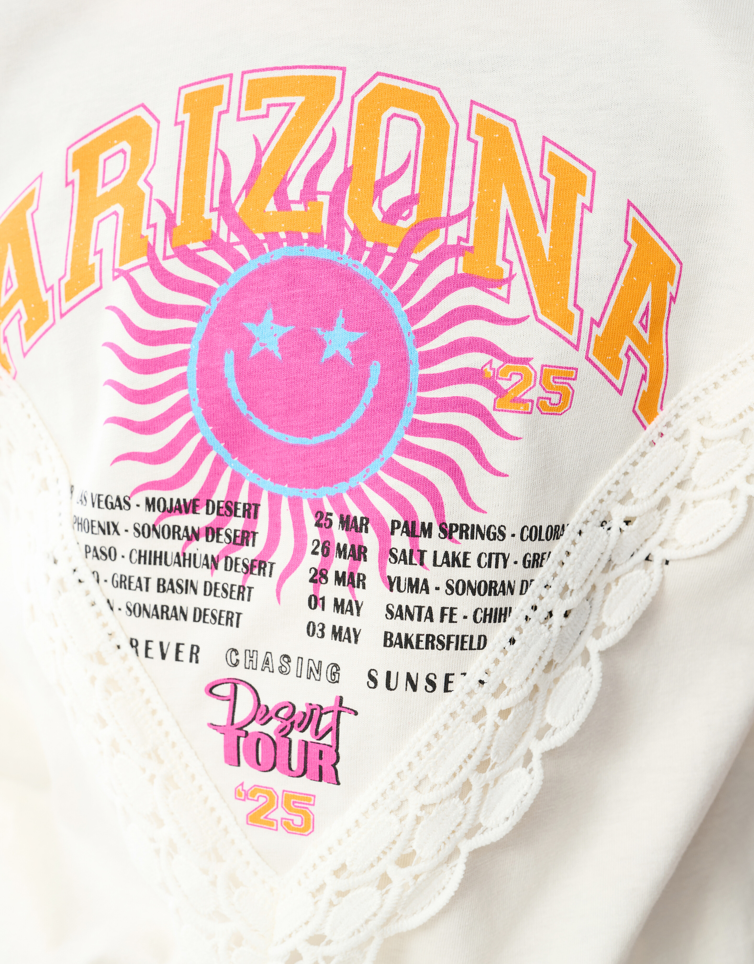 Arizona Lace T-shirt Gebroken Wit SHOEBY GIRLS