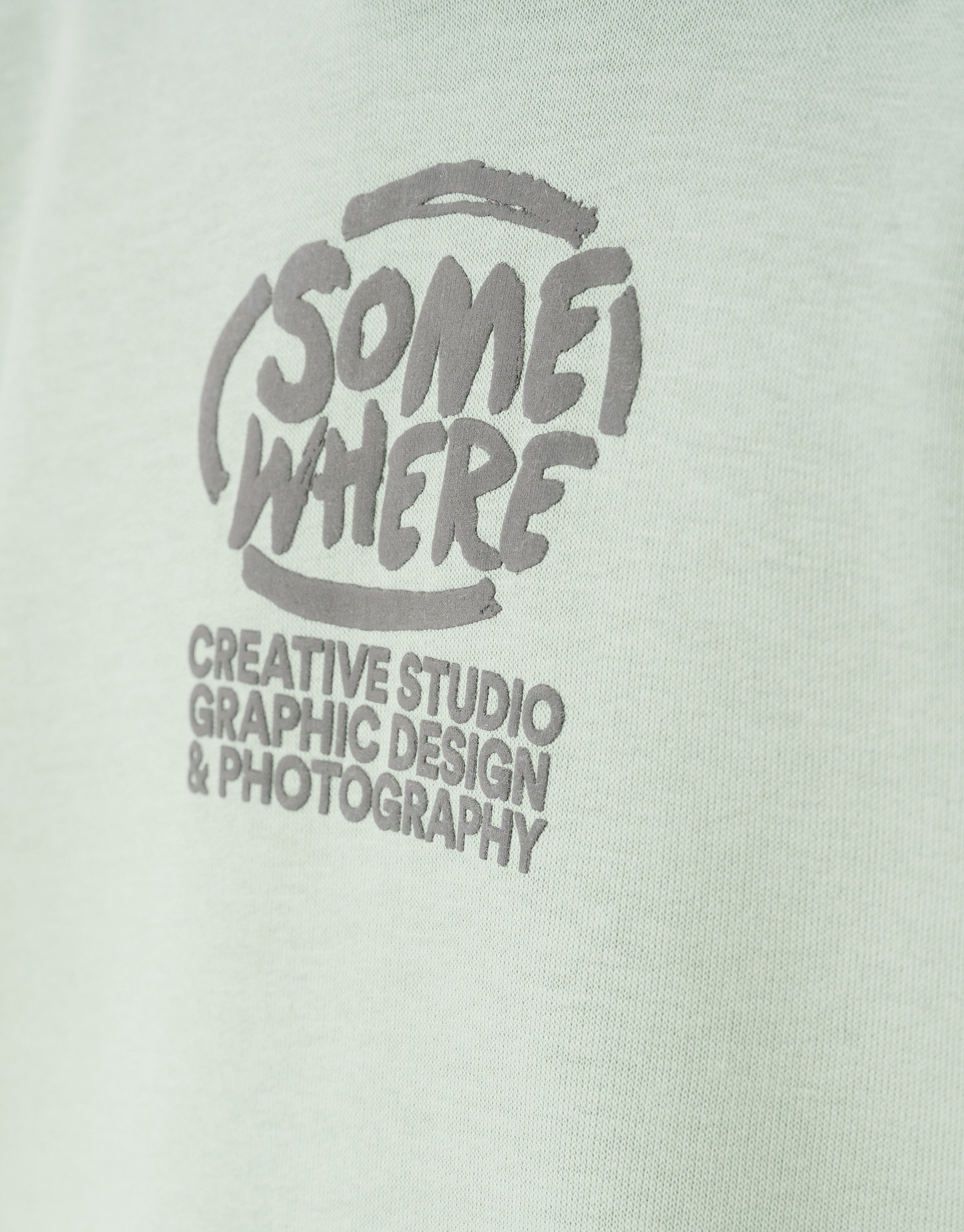 Somewhere Artwork Hoodie Lichtgroen SHOEBY BOYS