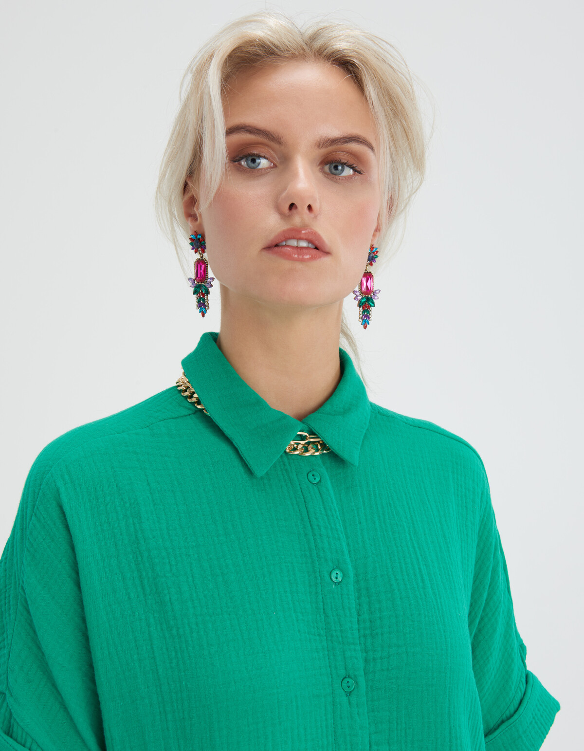 Cotton Blouse Jurk Eksept