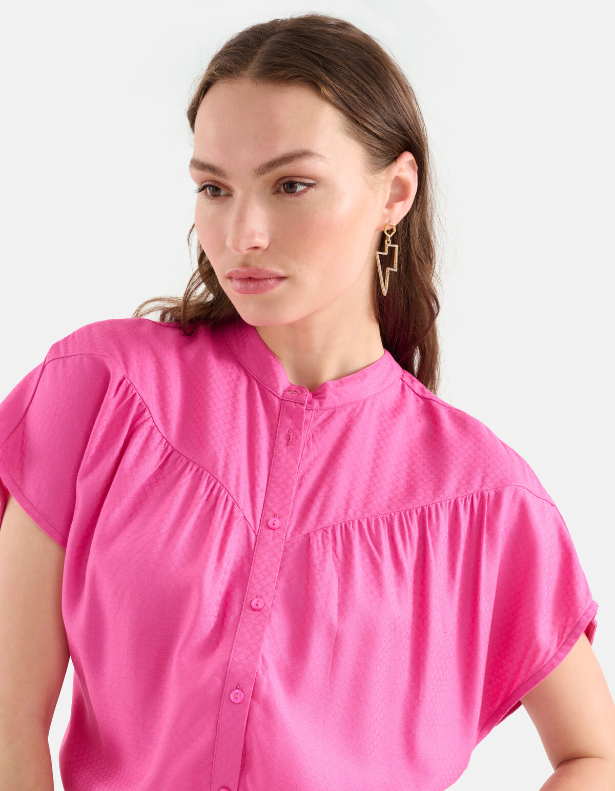 Relaxed Fit Top Roze SHOEBY WOMEN