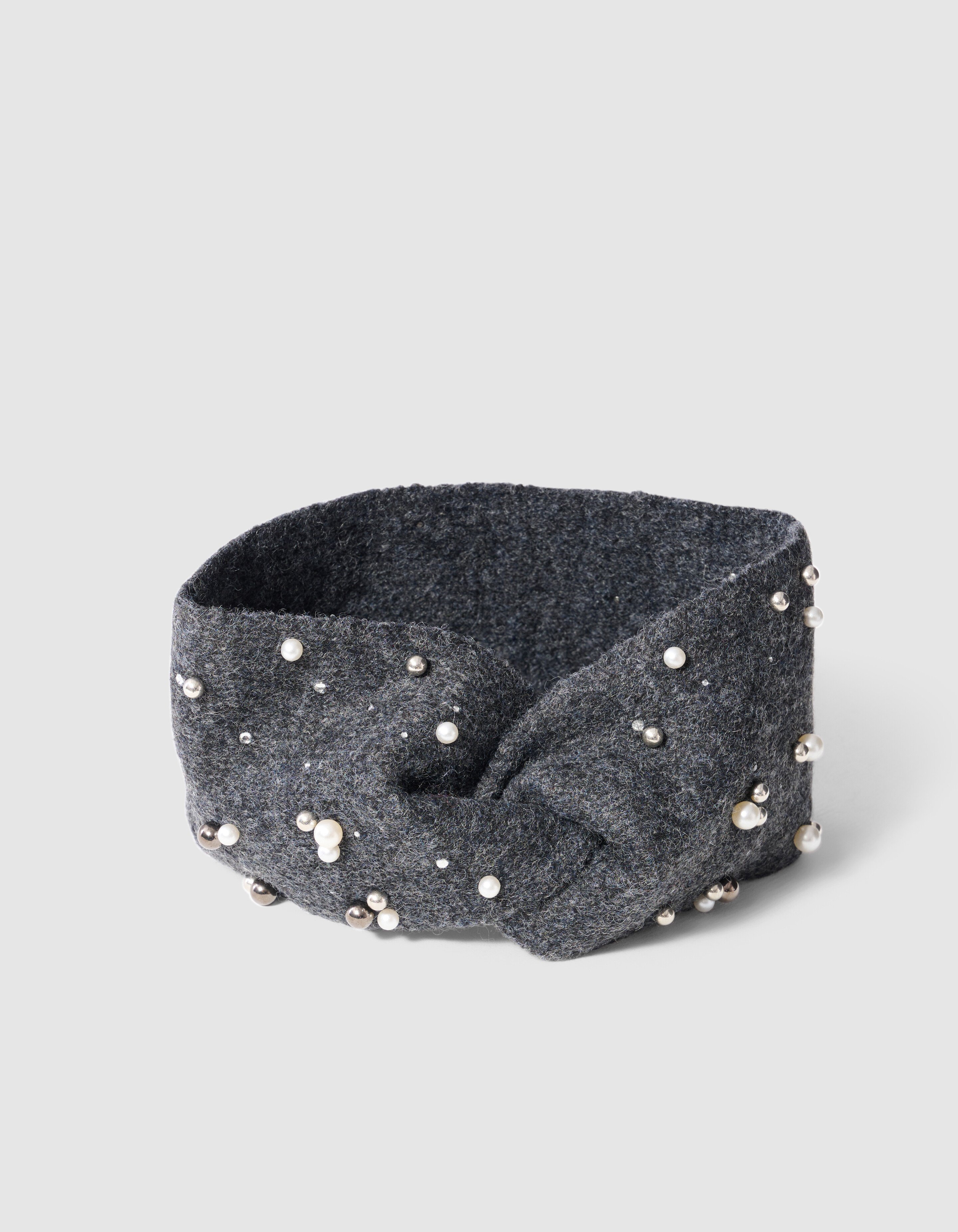 Beaded Haarband Donkergrijs SHOEBY ACCESSOIRES