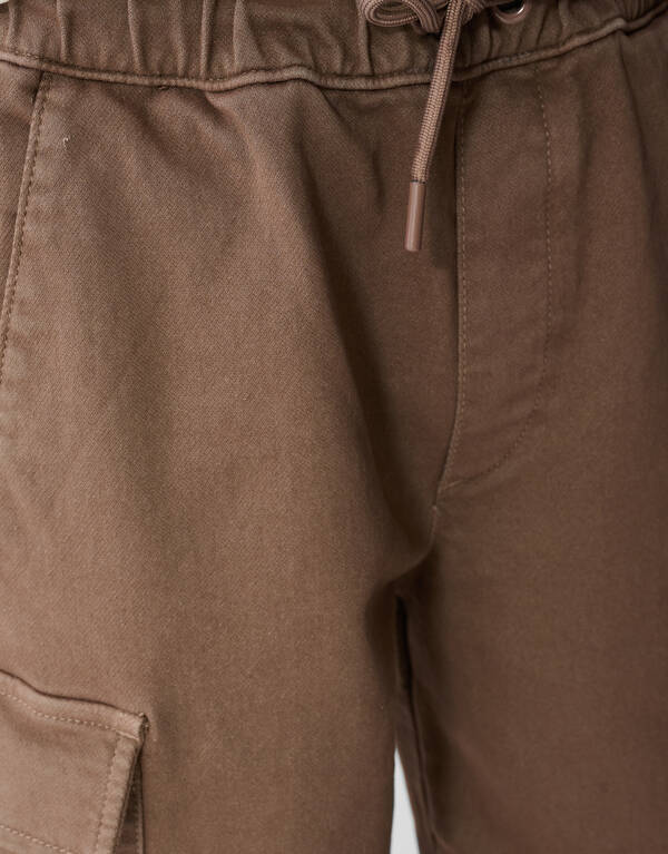 Loose Fit Cargo Broek Taupe SHOEBY BOYS