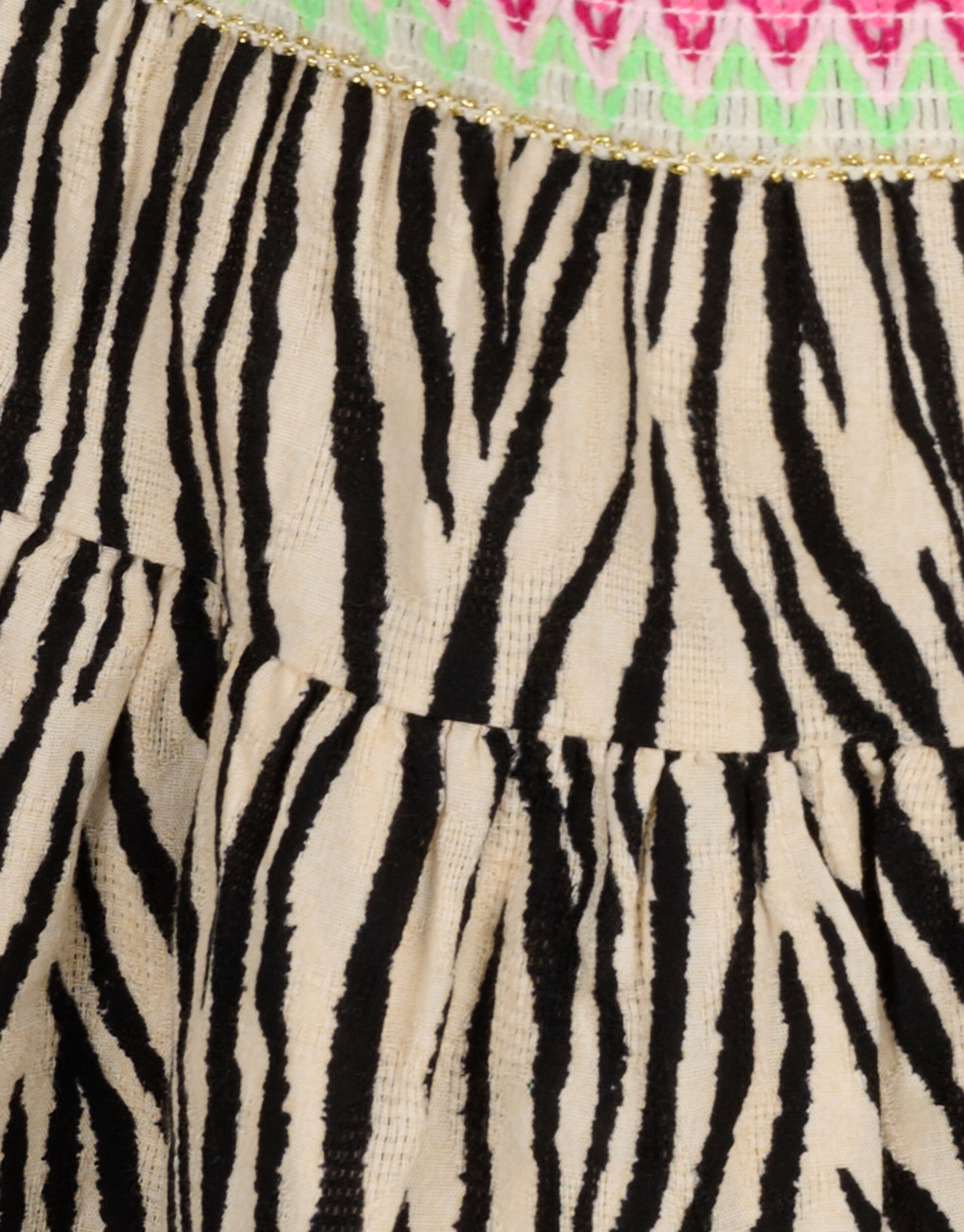 Zebra Rok Zwart/Gebroken Wit SHOEBY GIRLS