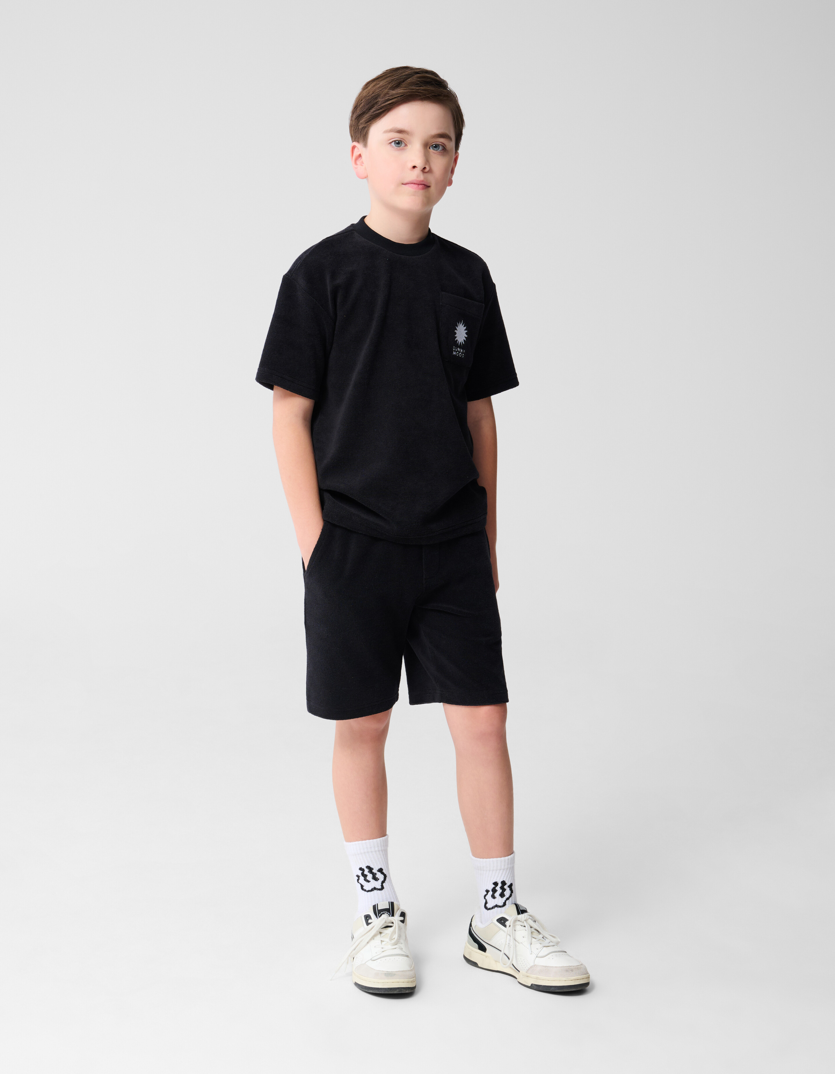 Towling Short Zwart SHOEBY BOYS