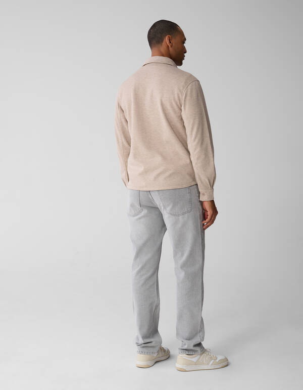 Soft Overshirt Zand SHOEBY MEN