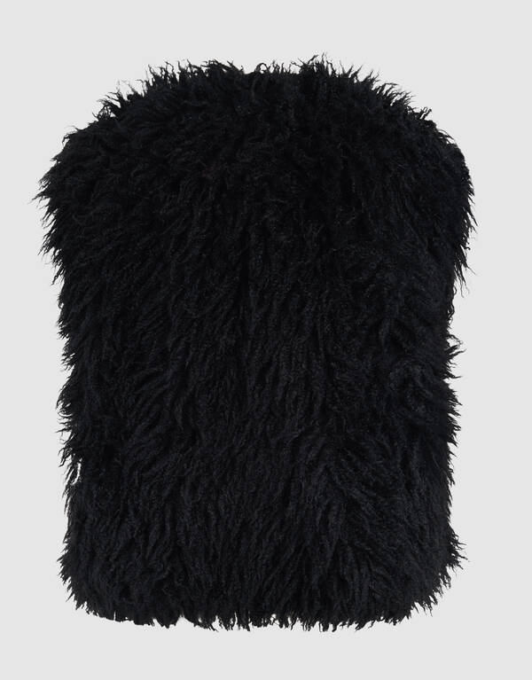 Oversized Teddy Gilet Zwart SHOEBY WOMEN