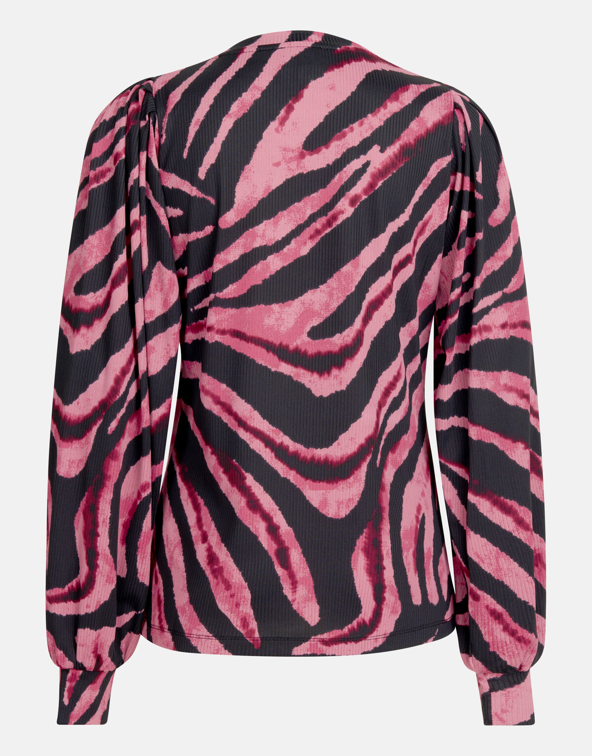Printed Rib Longsleeve Roze SHOEBY WOMEN