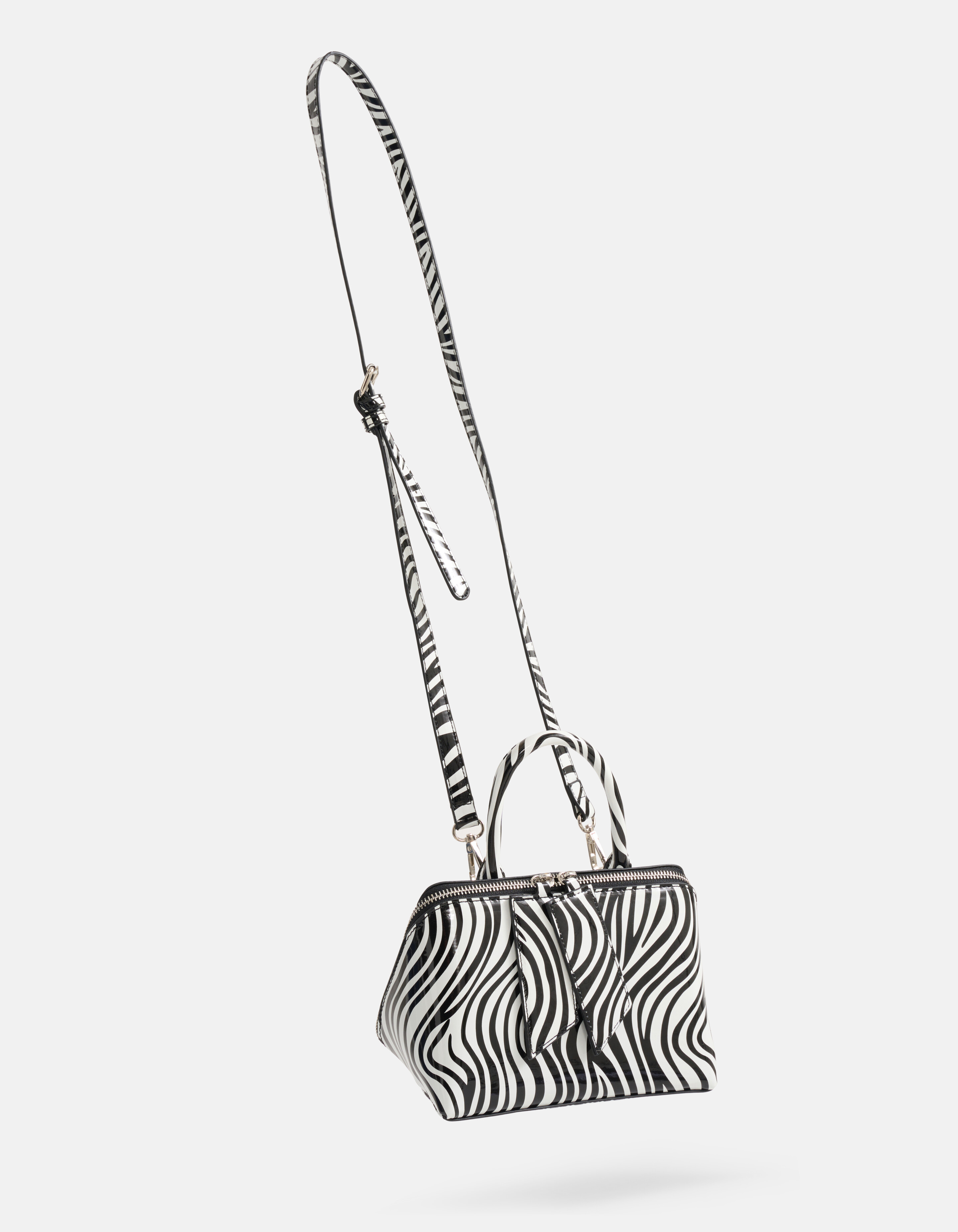 Mini Zebra Tas Zwart/Wit SHOEBY ACCESSOIRES