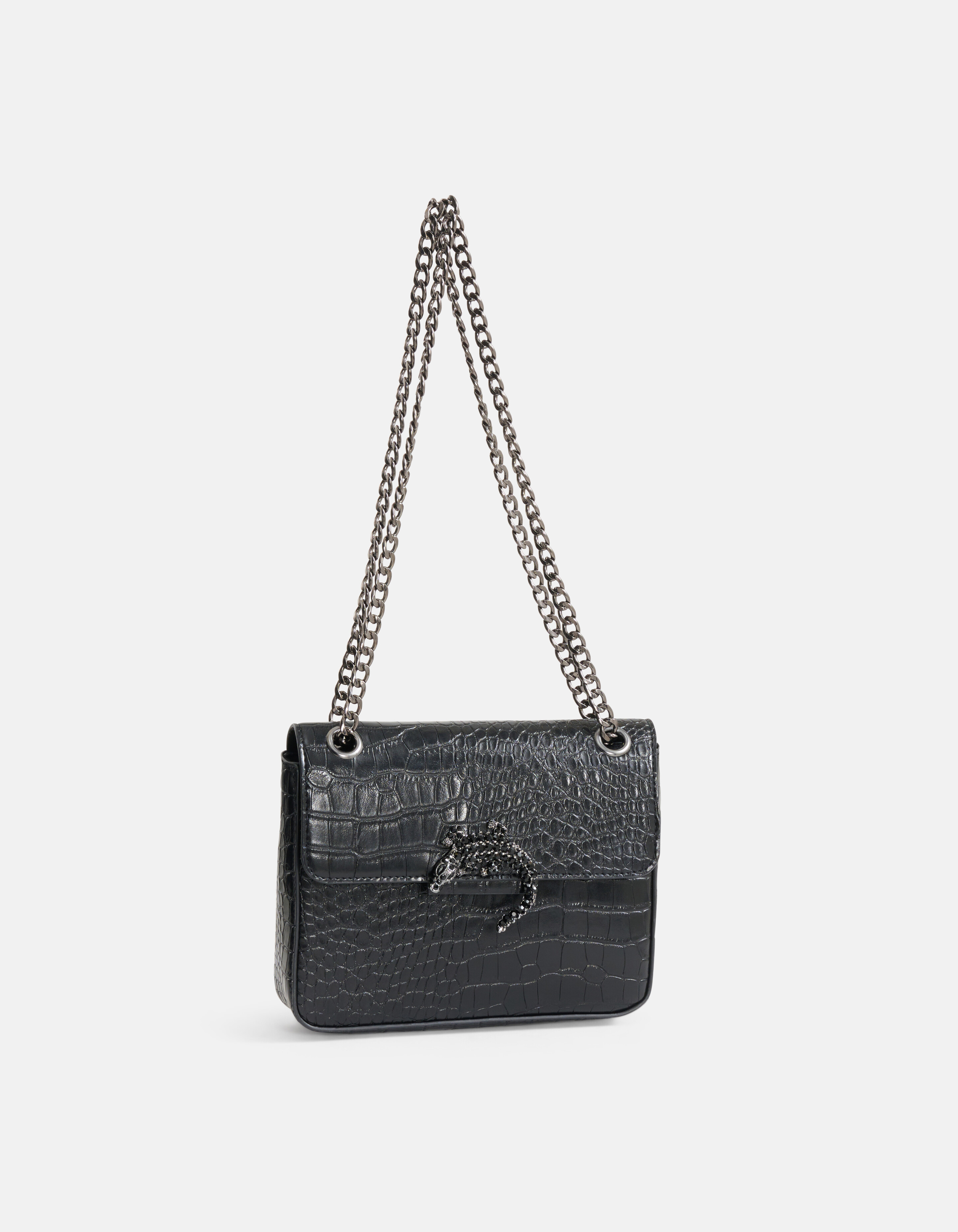 Croco Tas Zwart SHOEBY ACCESSOIRES