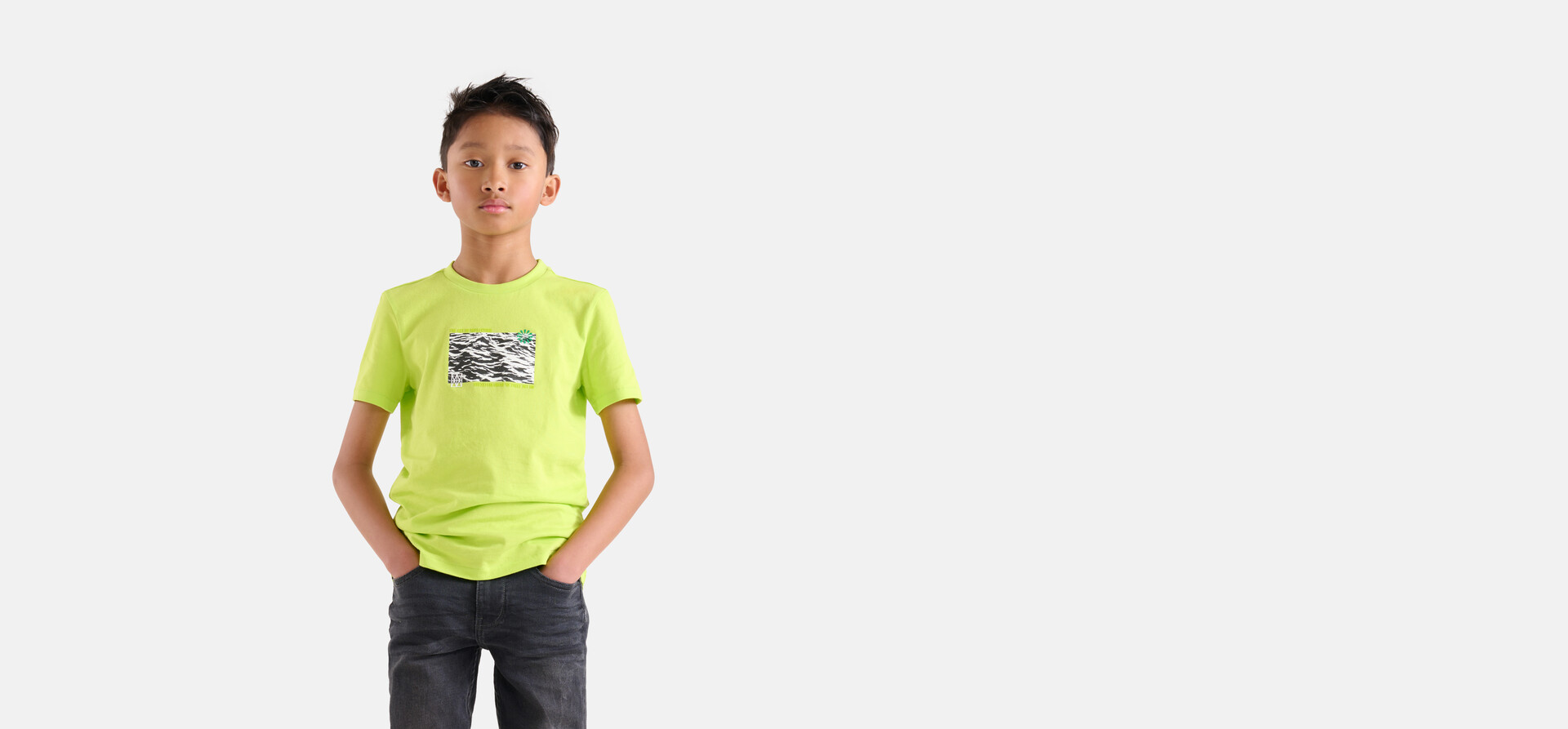 Artwork T-shirt Limoengroen SHOEBY BOYS