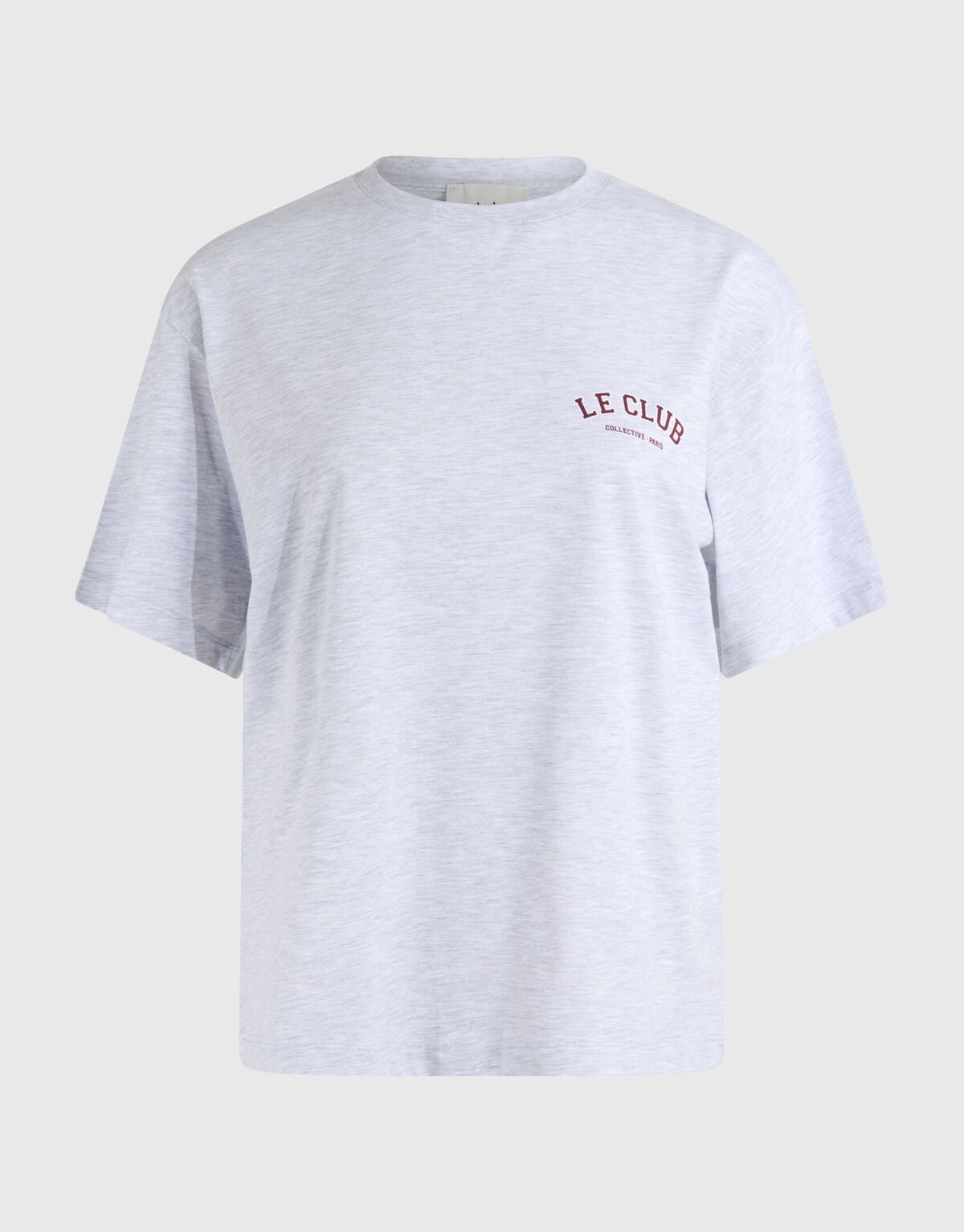 Oversized Le Club Artwork T-shirt Lichtgrijs SHOEBY WOMEN