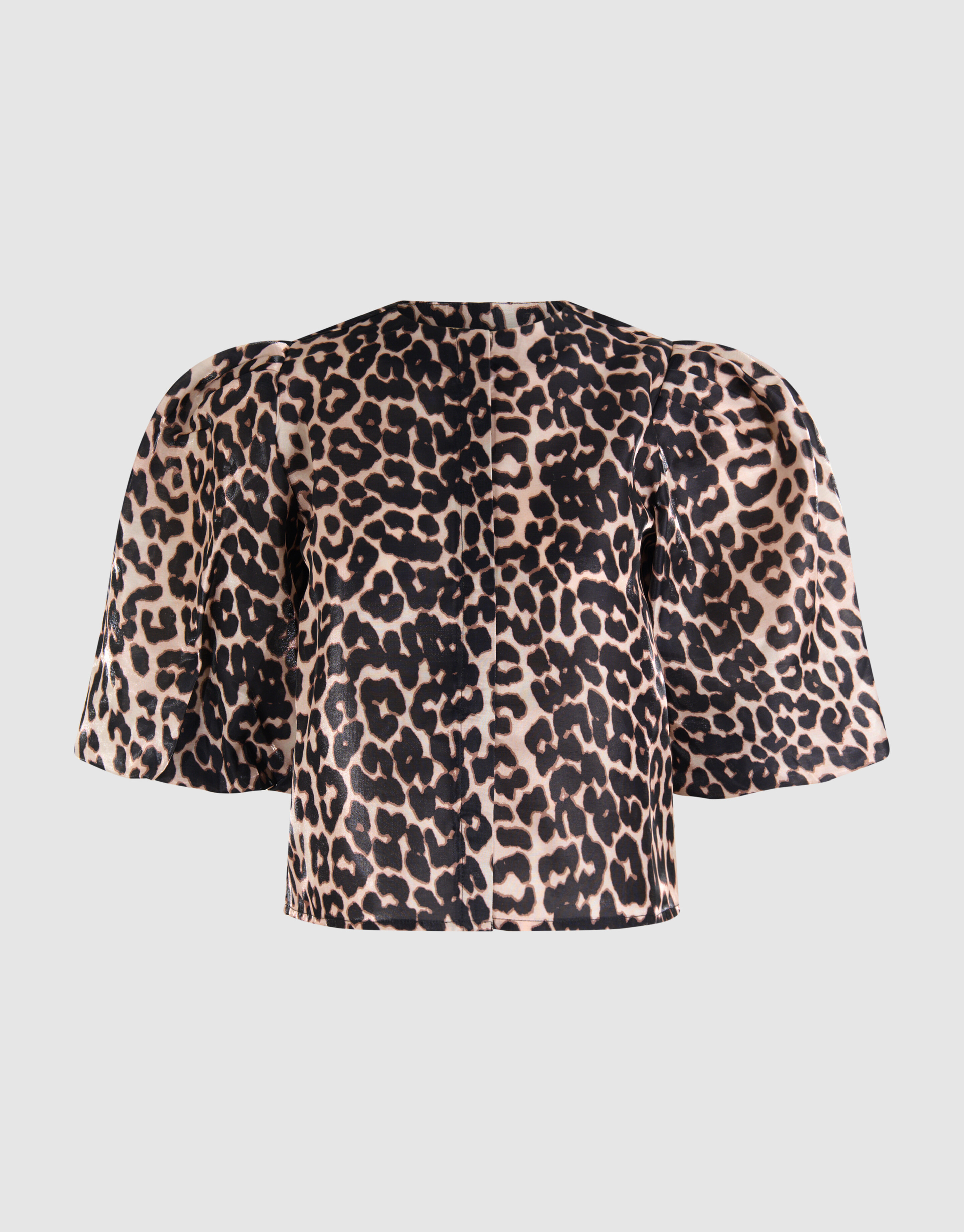 Puff Leopard Blouse Bruin SHOEBY WOMEN