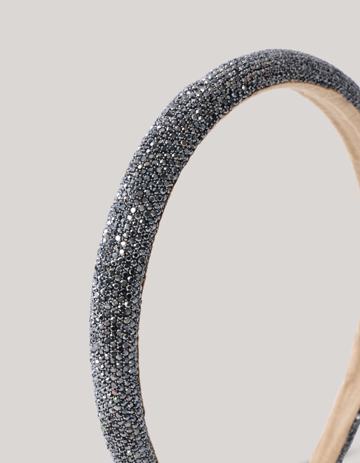 Strass Haarband Donkergrijs SHOEBY ACCESSOIRES