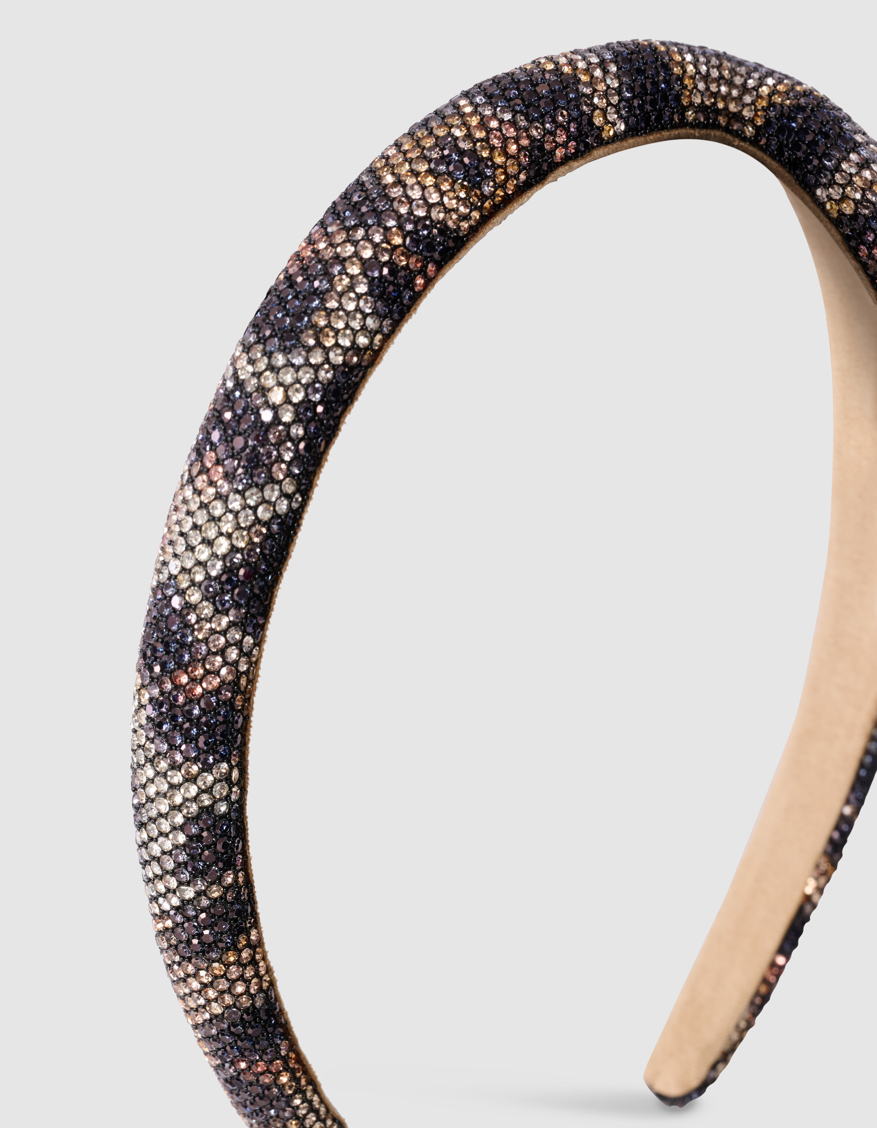 Strass Leopard Haarband Bruin SHOEBY ACCESSOIRES