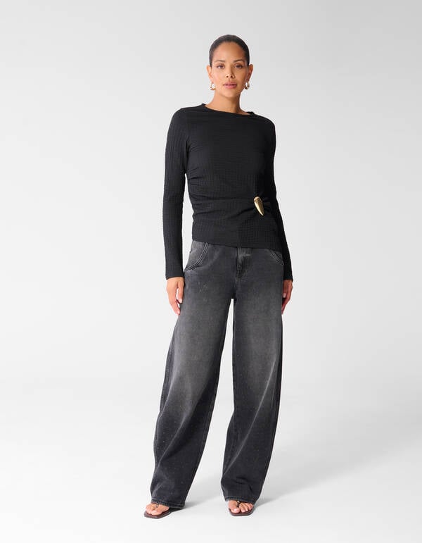 Asymmetrische Top Zwart SHOEBY WOMEN