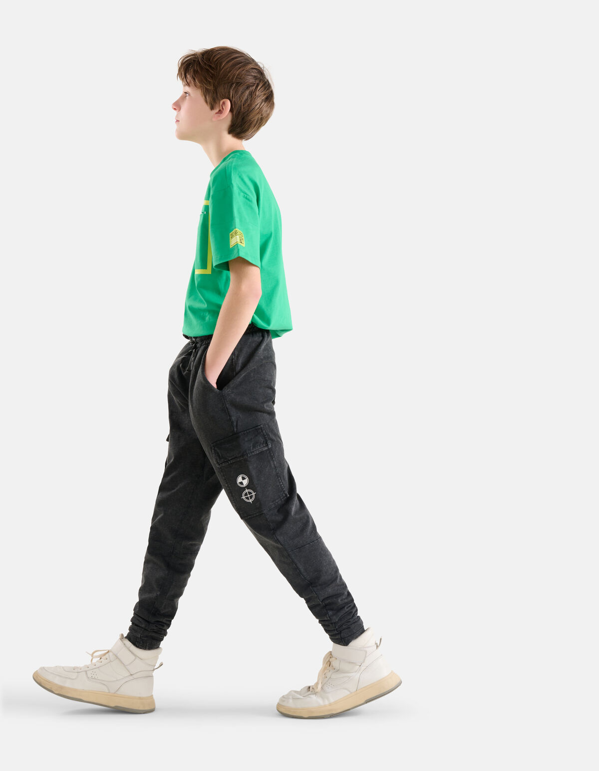Oversized T-shirt Groen SHOEBY BOYS