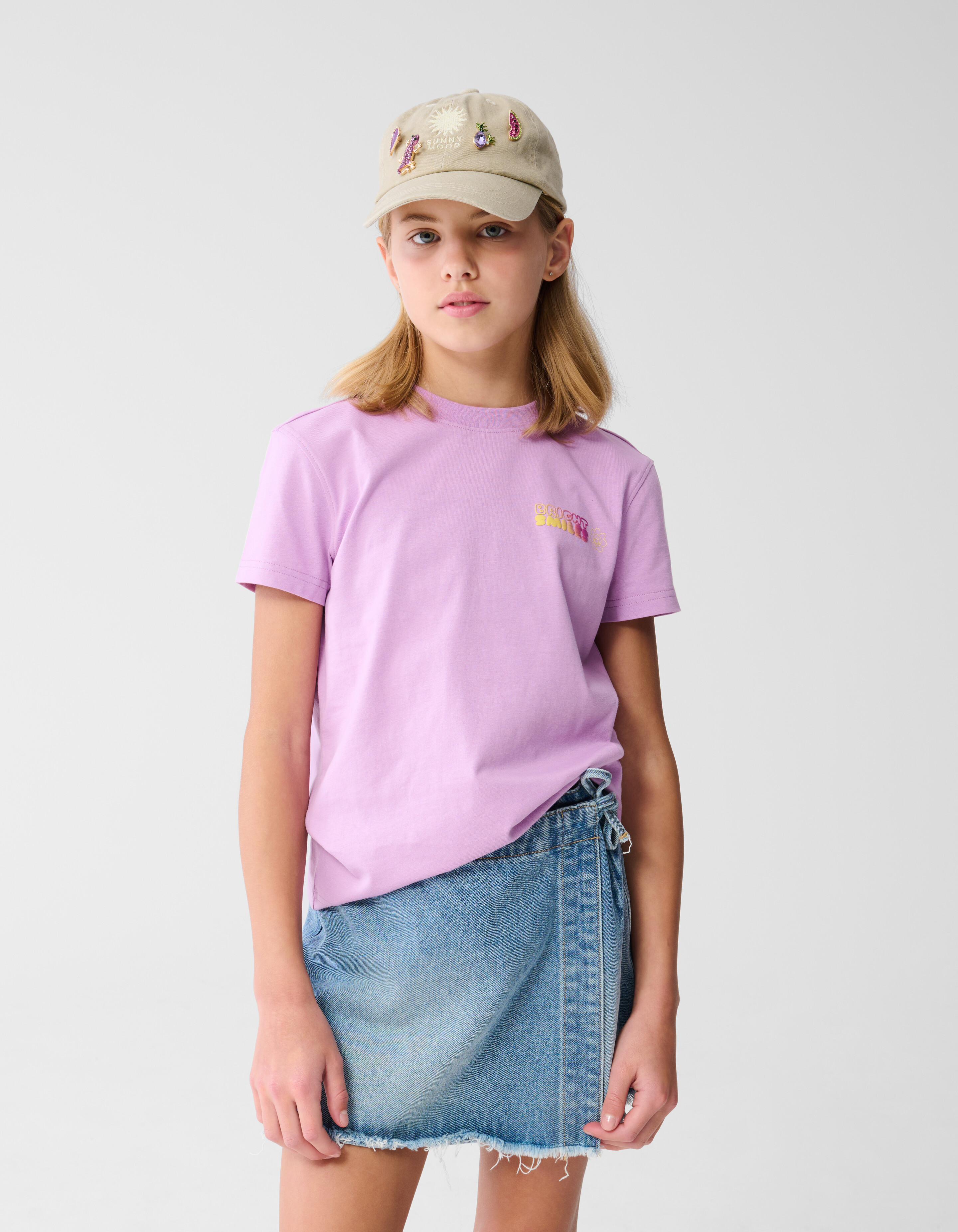 Bright Artwork T-shirt Lichtpaars SHOEBY GIRLS