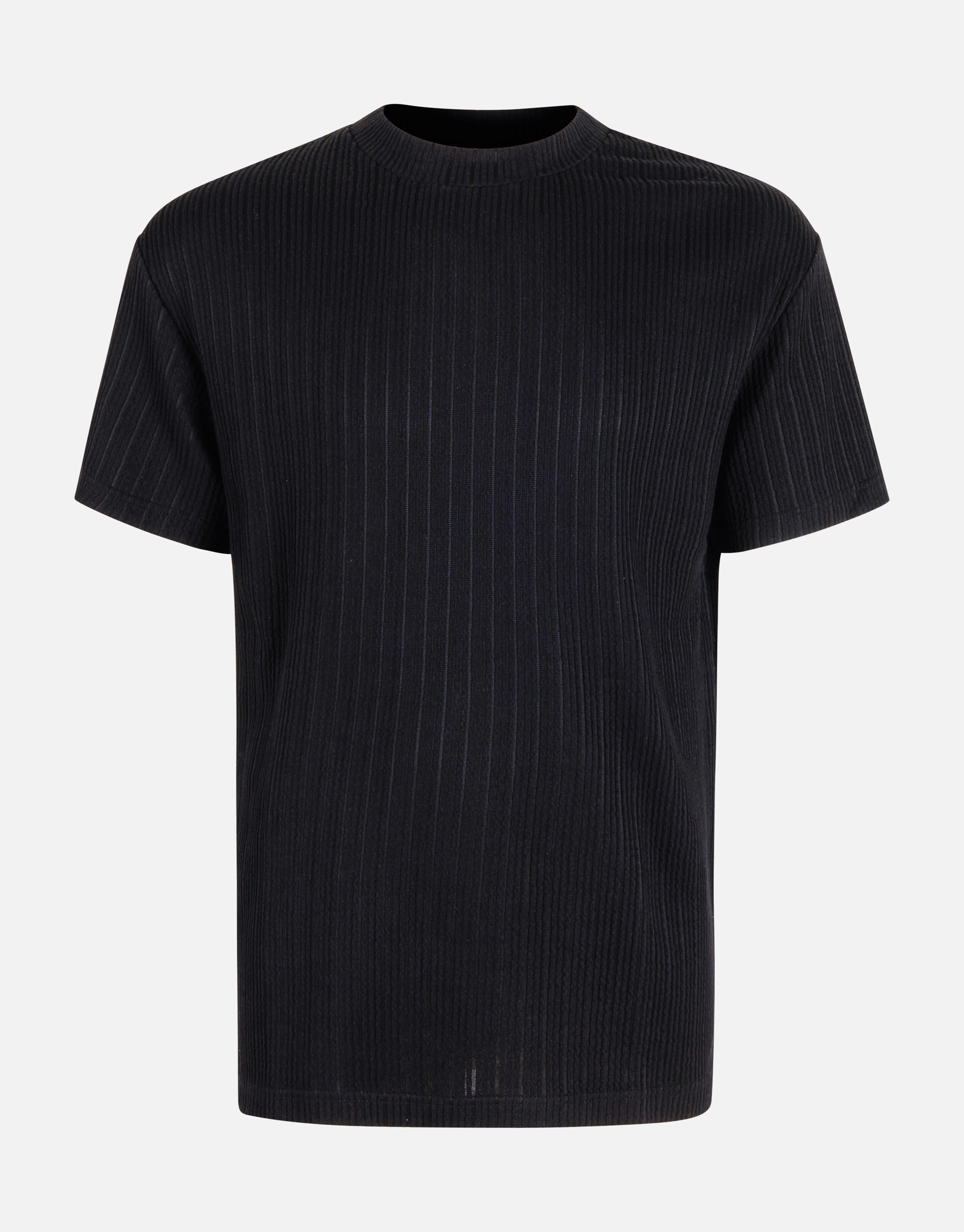 Seersucker T-shirt Zwart SHOEBY MEN