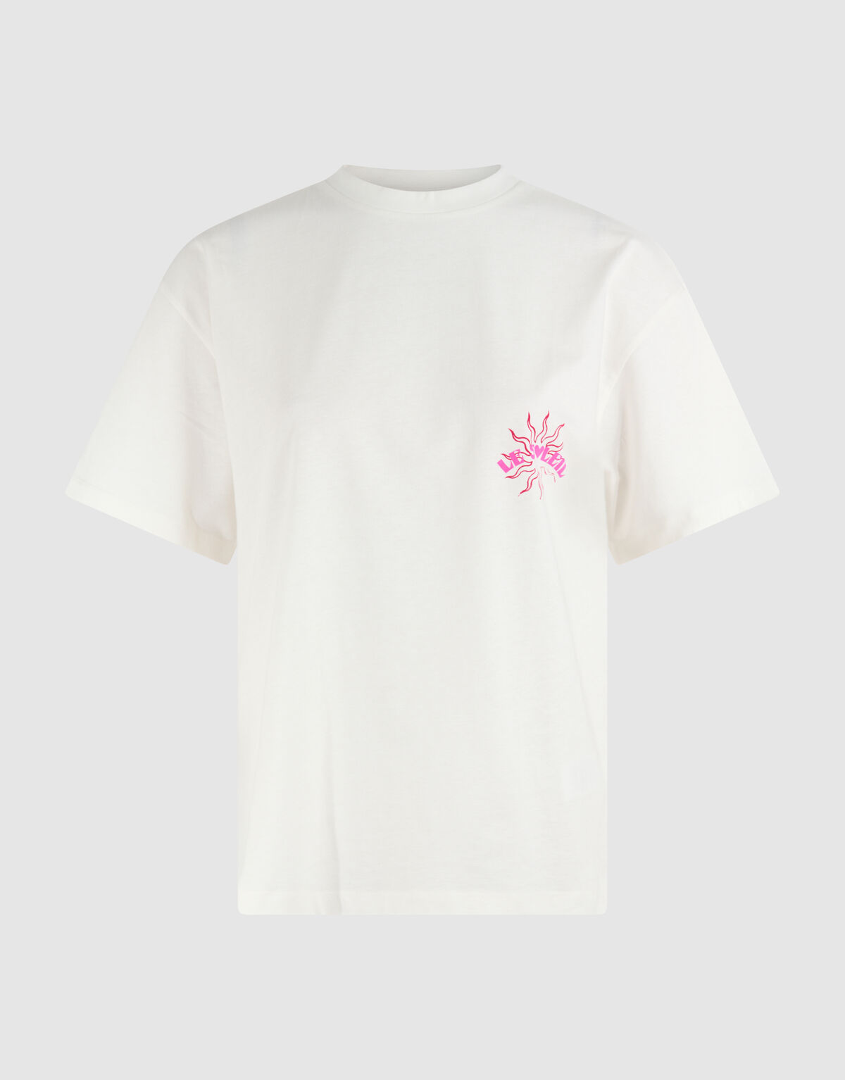 Sun Artwork T-shirt Gebroken Wit SHOEBY WOMEN