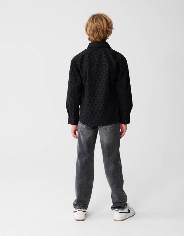 Smile Overhemd Zwart SHOEBY BOYS