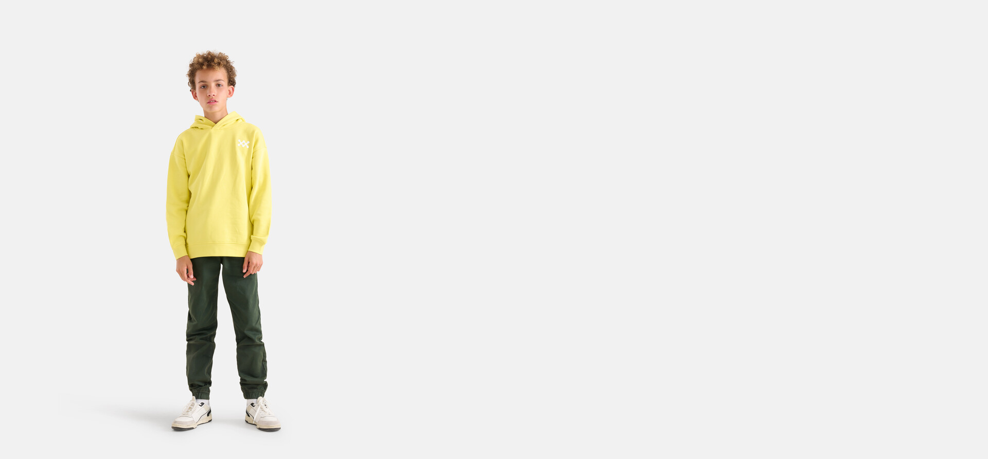 Casual Twill Broek Donkergroen SHOEBY BOYS