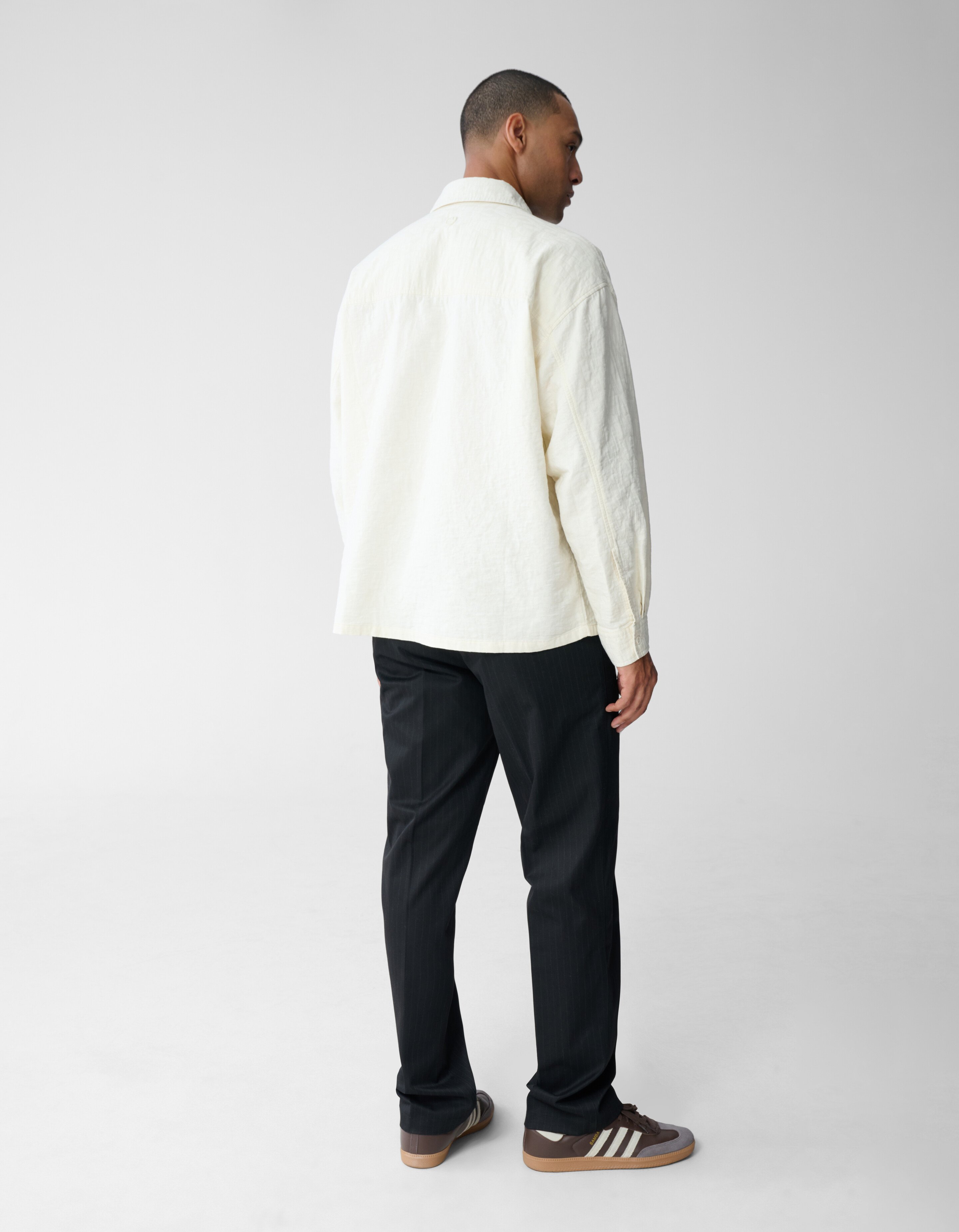 Structuur Overshirt Gebroken Wit SHOEBY MEN