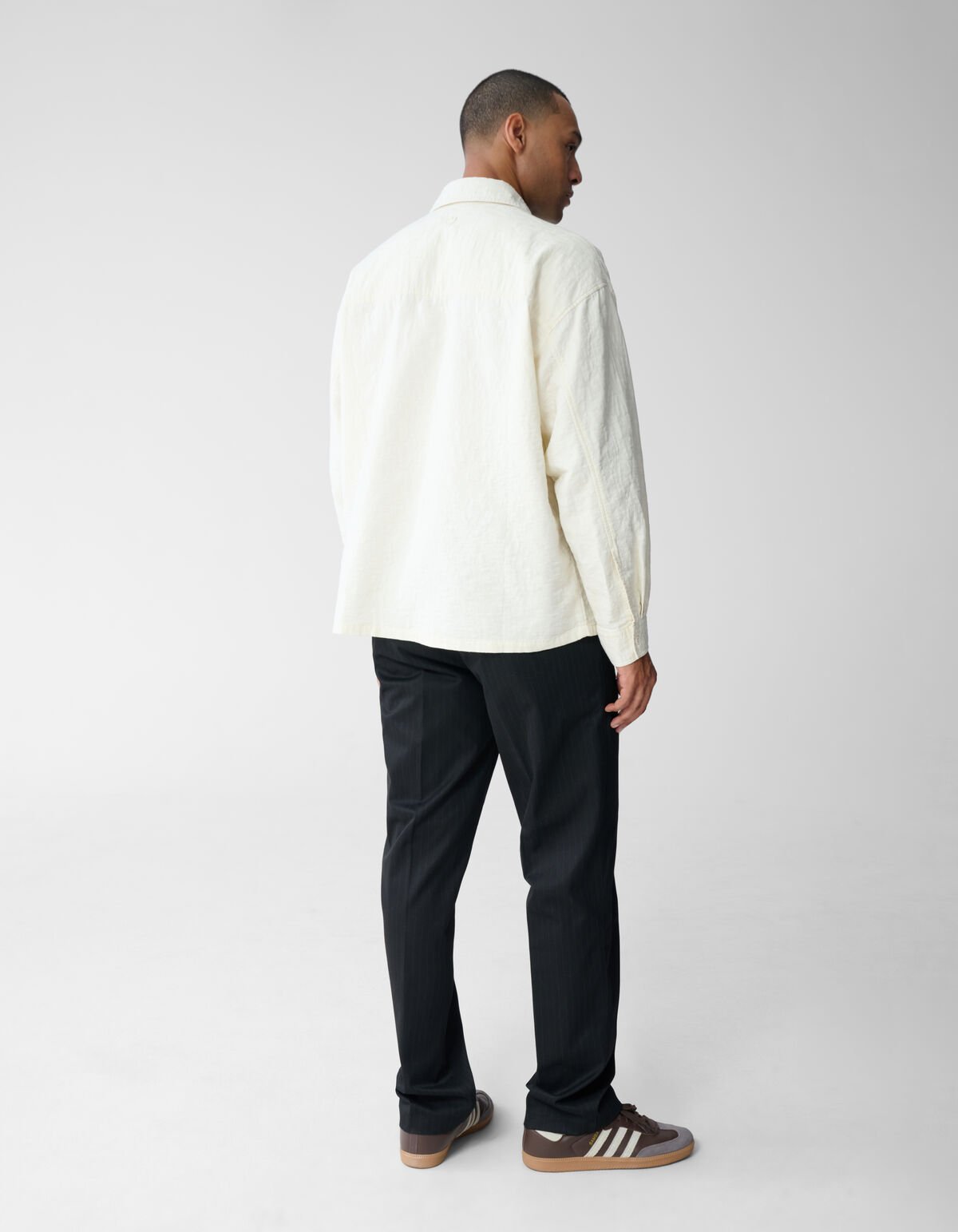 Structuur Overshirt Gebroken Wit SHOEBY MEN