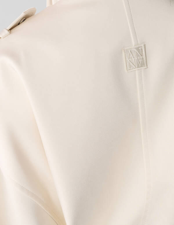Oversized Bomberjack Gebroken Wit By Anna SHOEBY WOMEN