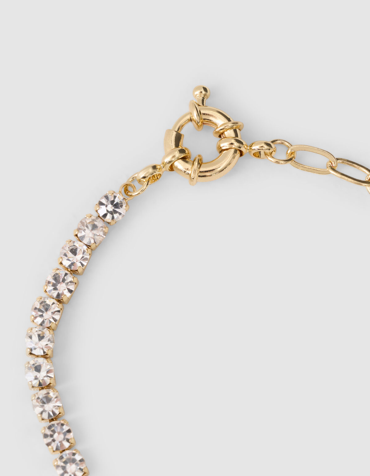 Strass Chain Armband Goud SHOEBY ACCESSOIRES