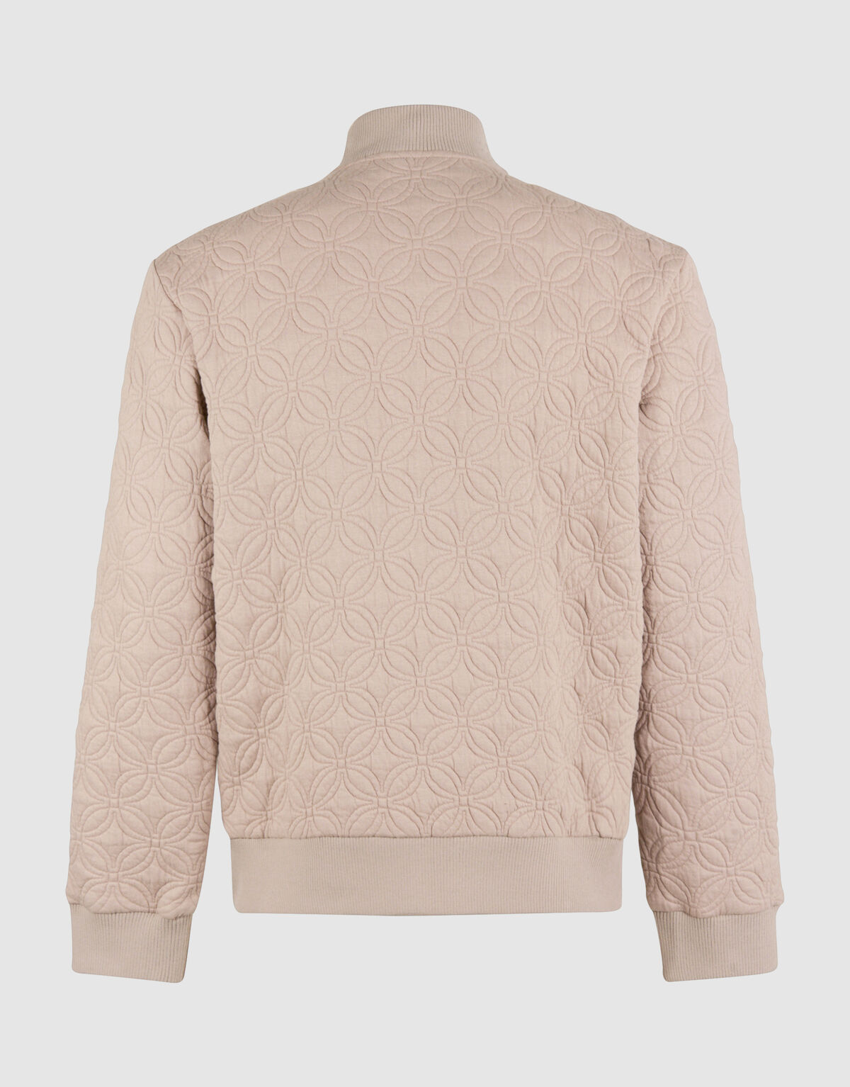 Embroidery Sweat Bomber Jack Lichtbruin SHOEBY MEN