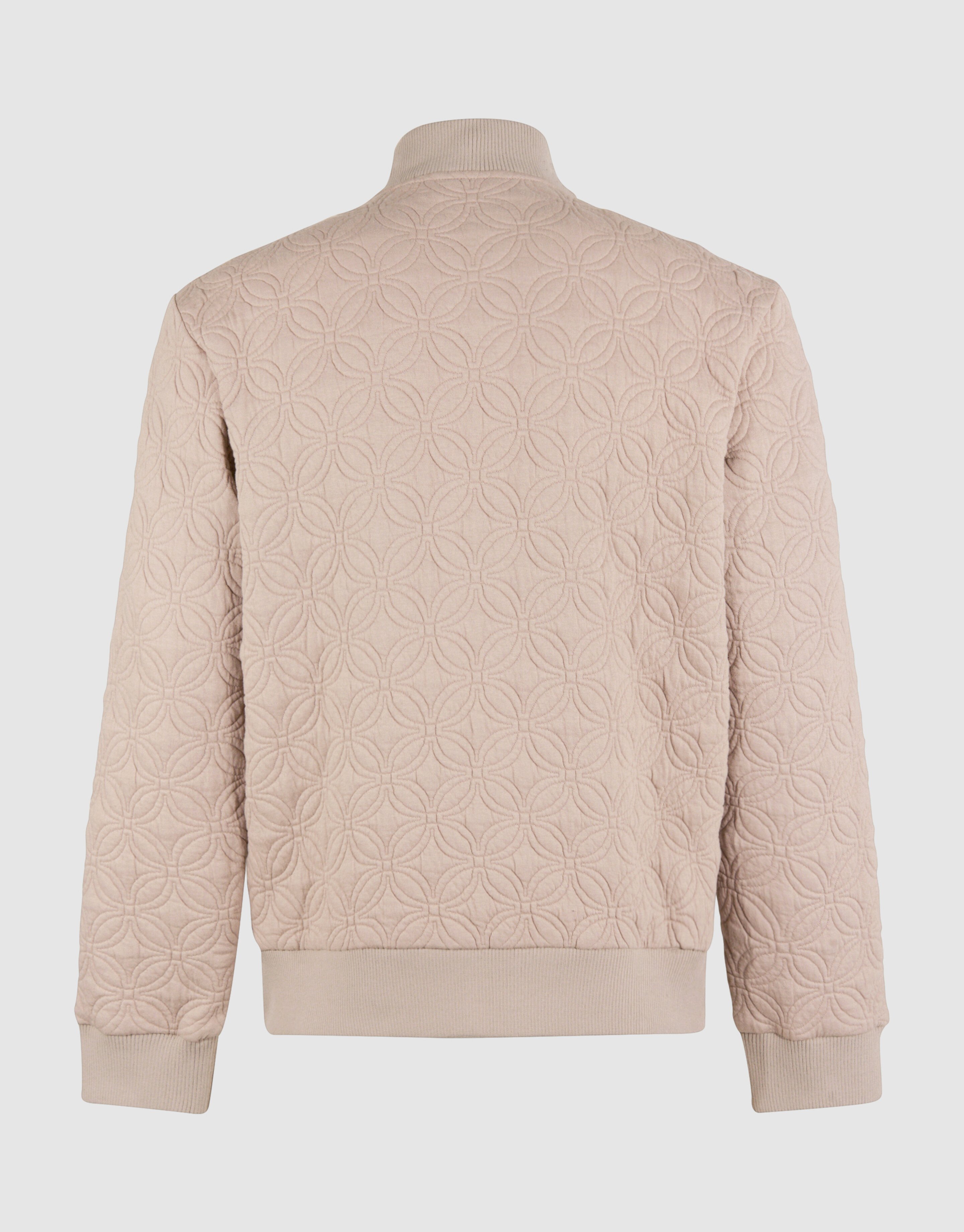 Embroidery Sweat Bomber Jack Lichtbruin SHOEBY MEN