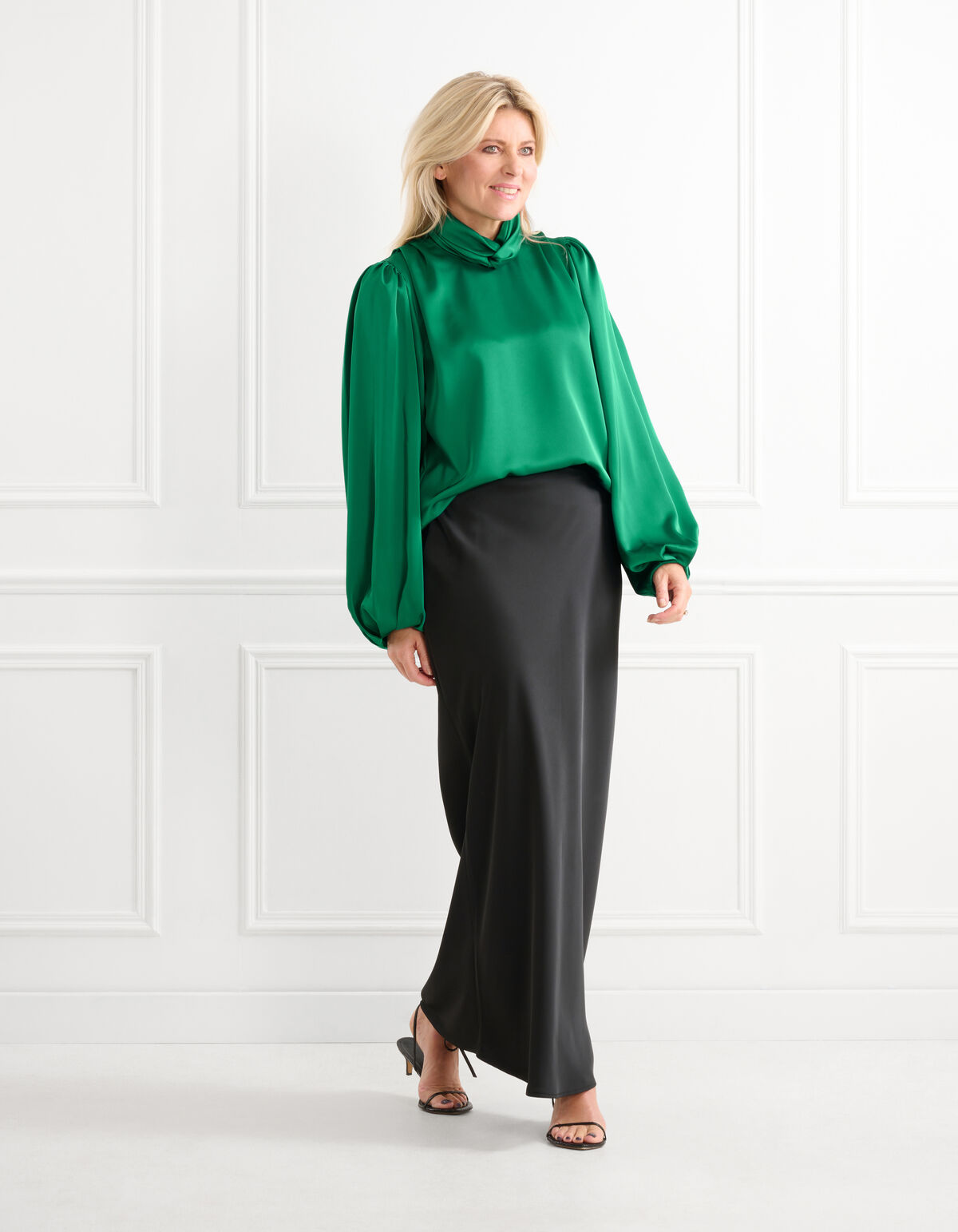 Satijnen Blouse Groen By Lonneke SHOEBY WOMEN