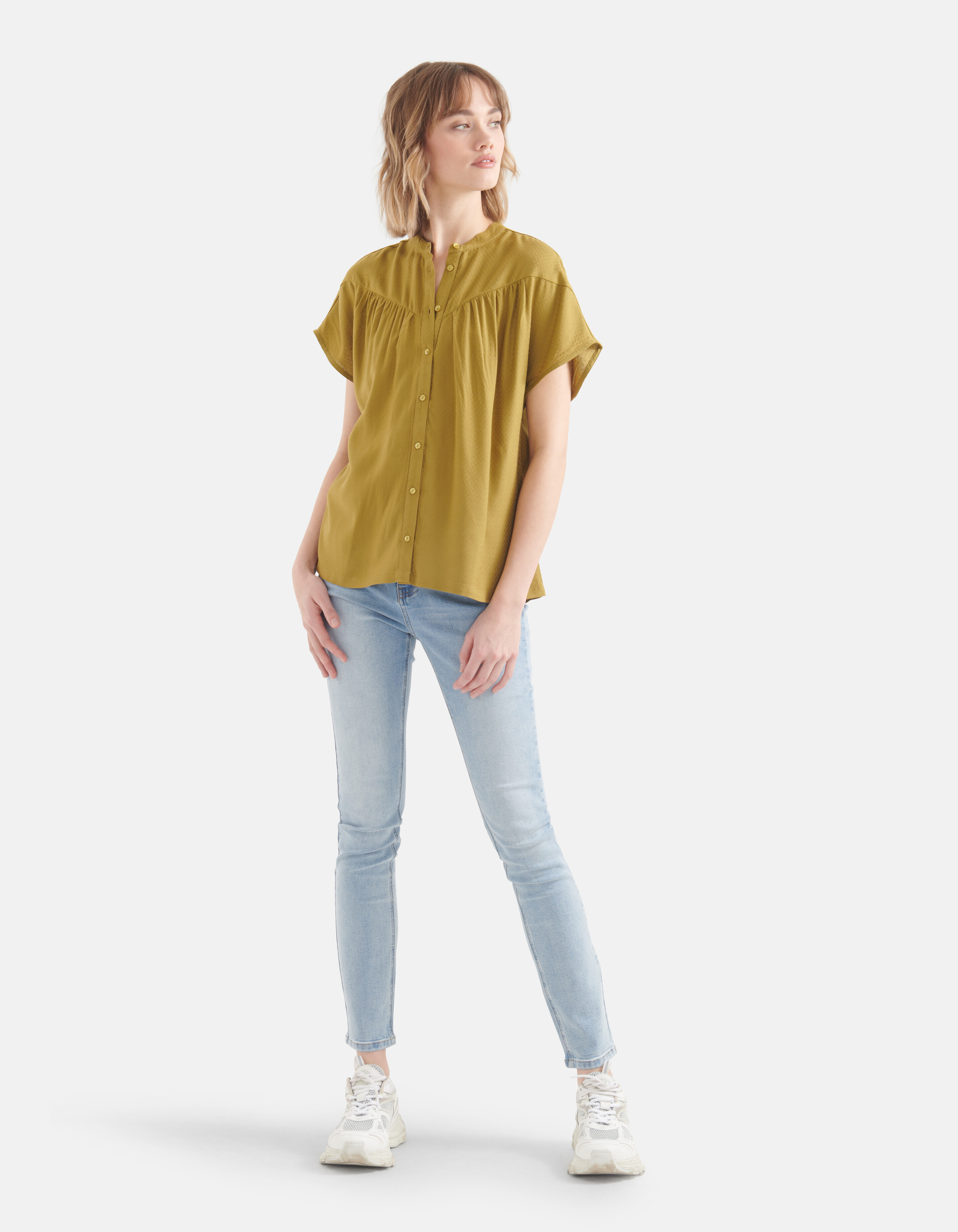 Relaxed Fit Top Groen SHOEBY WOMEN