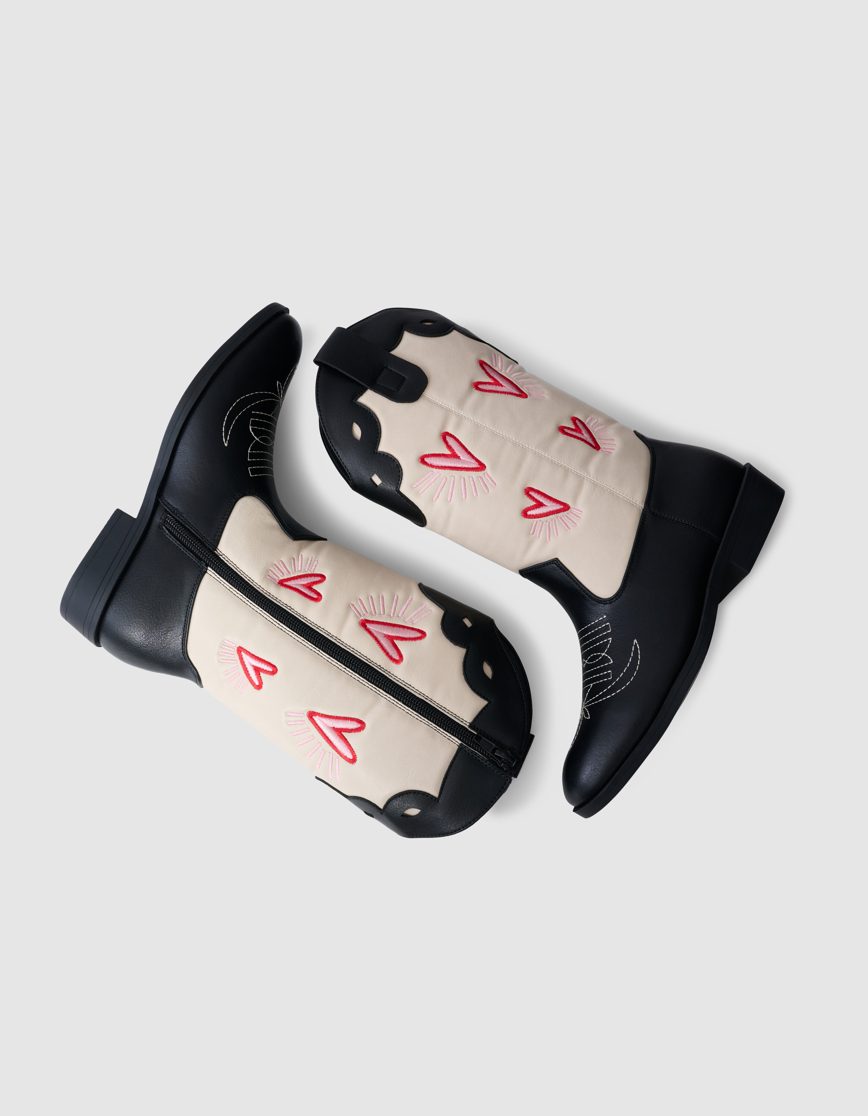 Western Heart Laarzen Zwart/Wit SHOEBY SHOES
