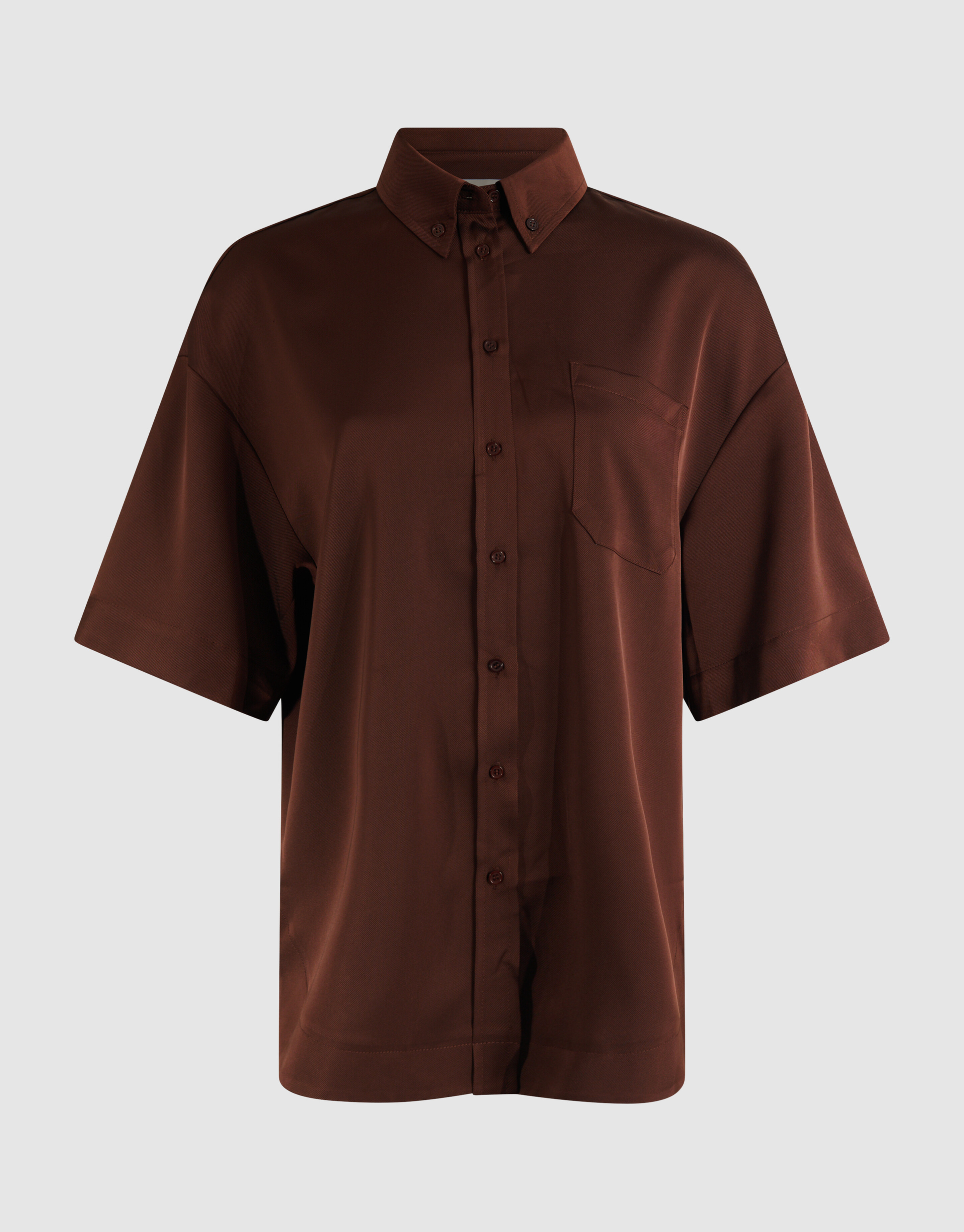 Oversized Blouse Donkerbruin SHOEBY WOMEN