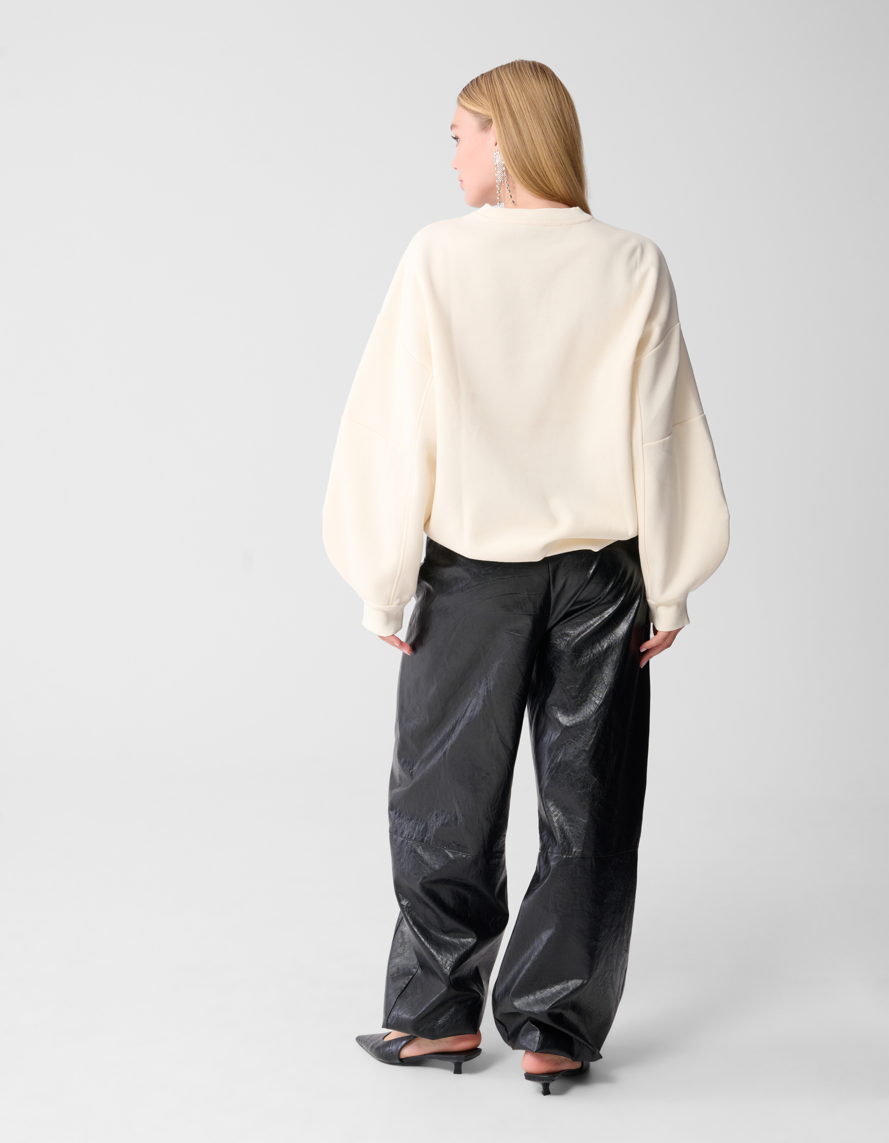 Big Sleeve Sweater Gebroken Wit SHOEBY WOMEN