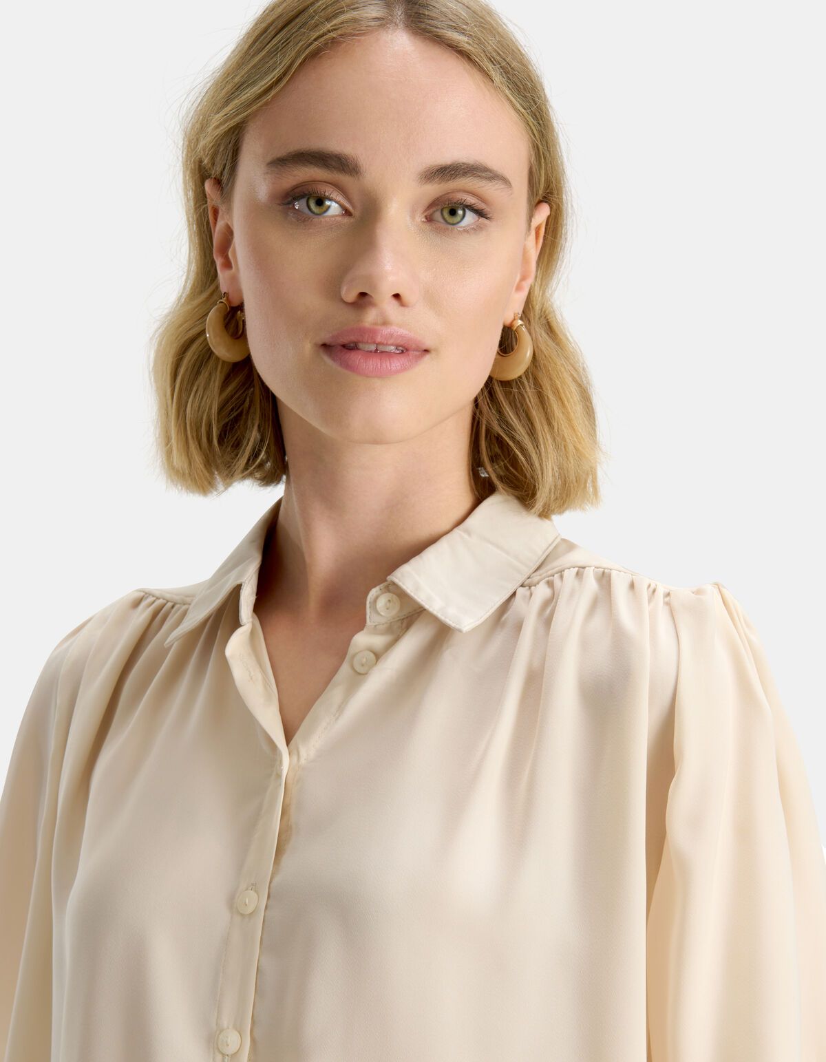 Cream Marble Oorbellen SHOEBY ACCESSOIRES