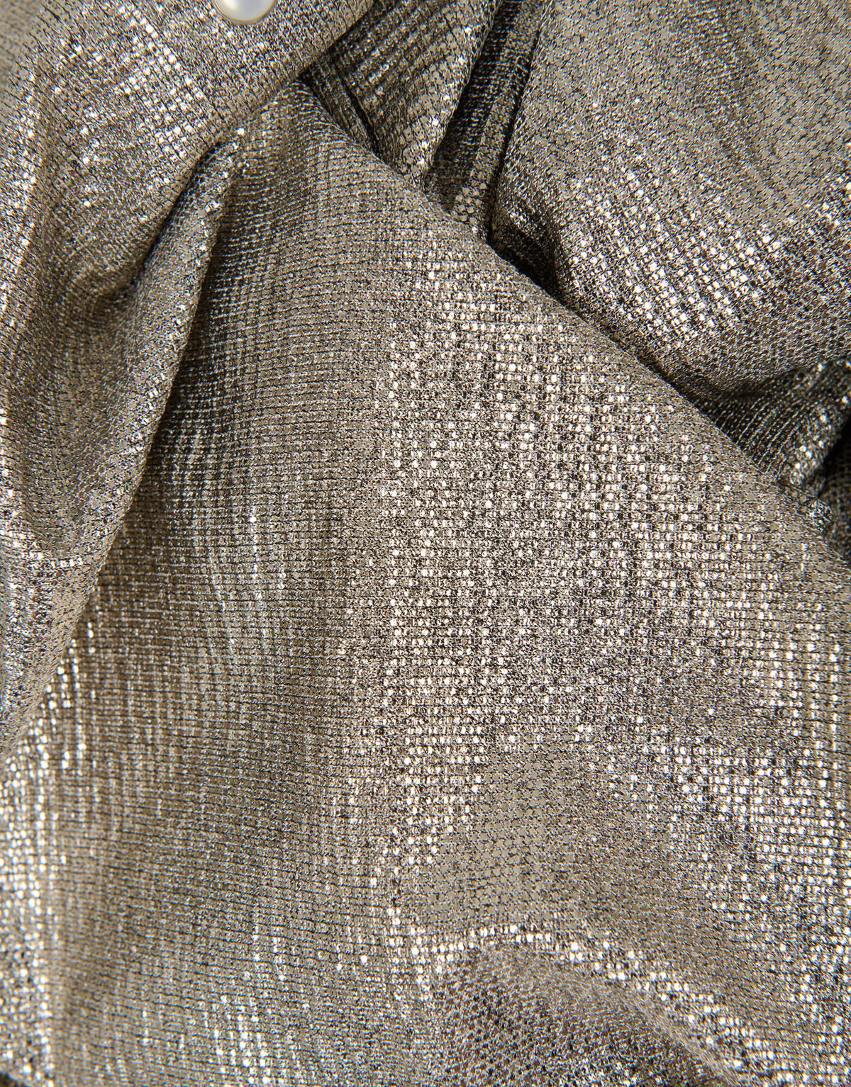 Oversized Coated Blouse Zilver SHOEBY WOMEN