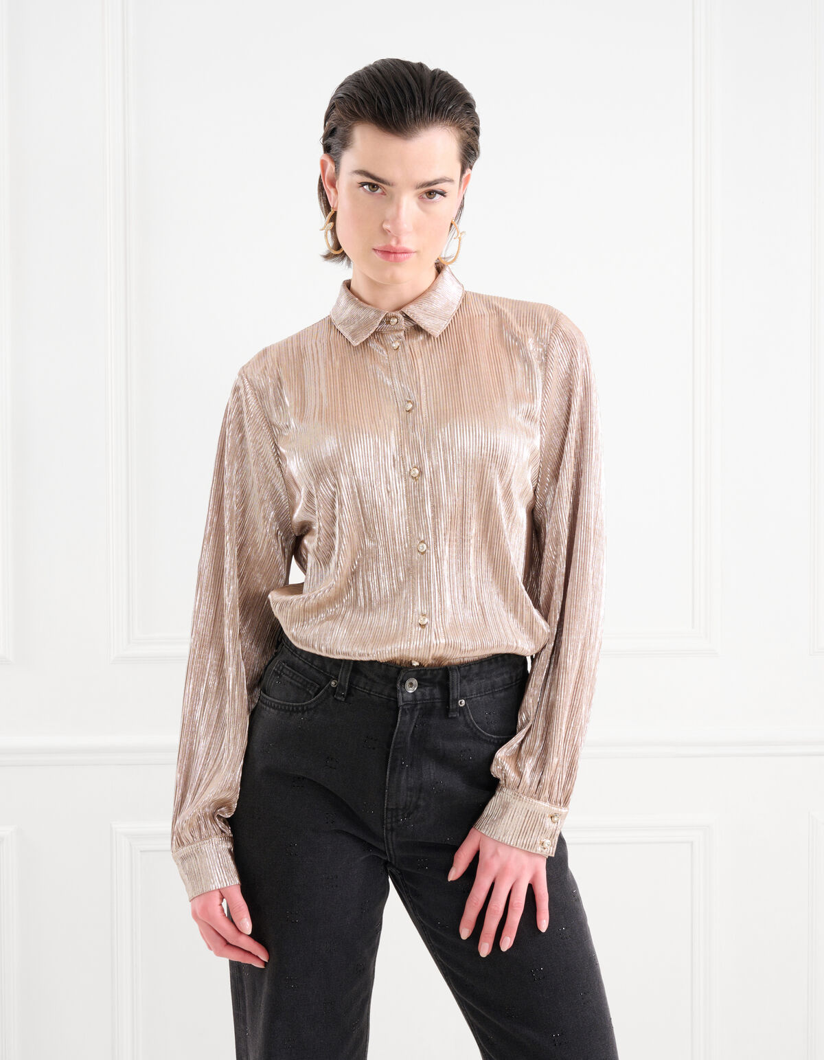 Metallic Blouse Goud SHOEBY WOMEN
