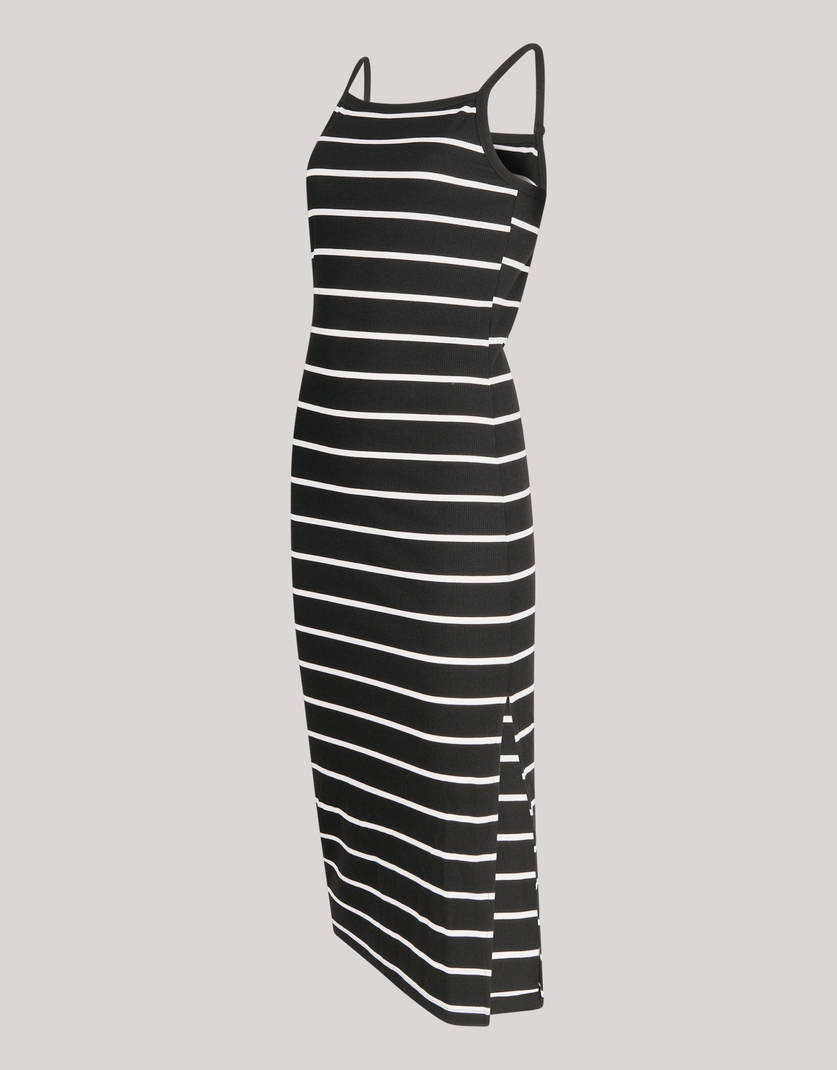 Gestreepte Midi Jurk Zwart/Wit SHOEBY WOMEN
