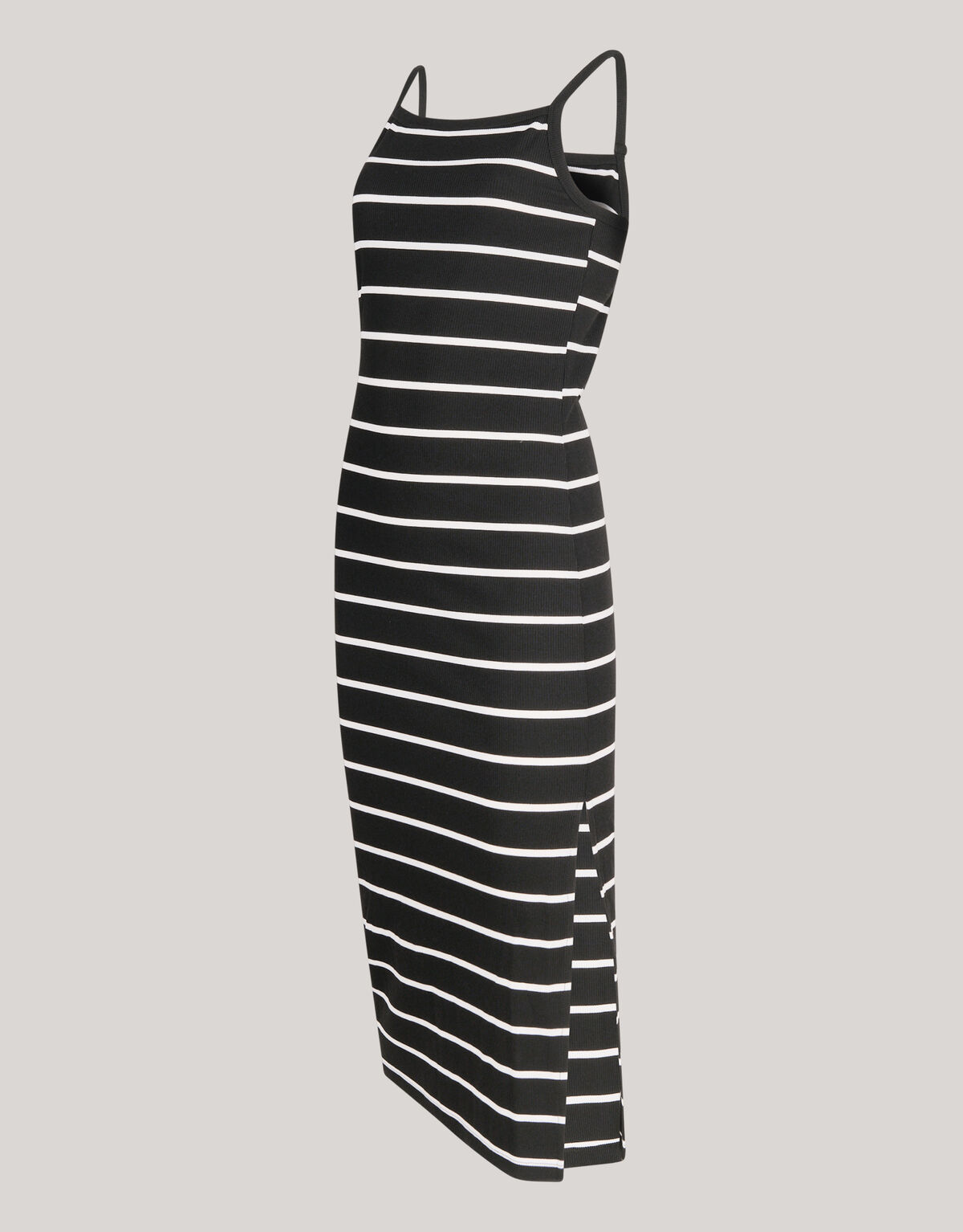 Gestreepte Midi Jurk Zwart/Wit SHOEBY WOMEN