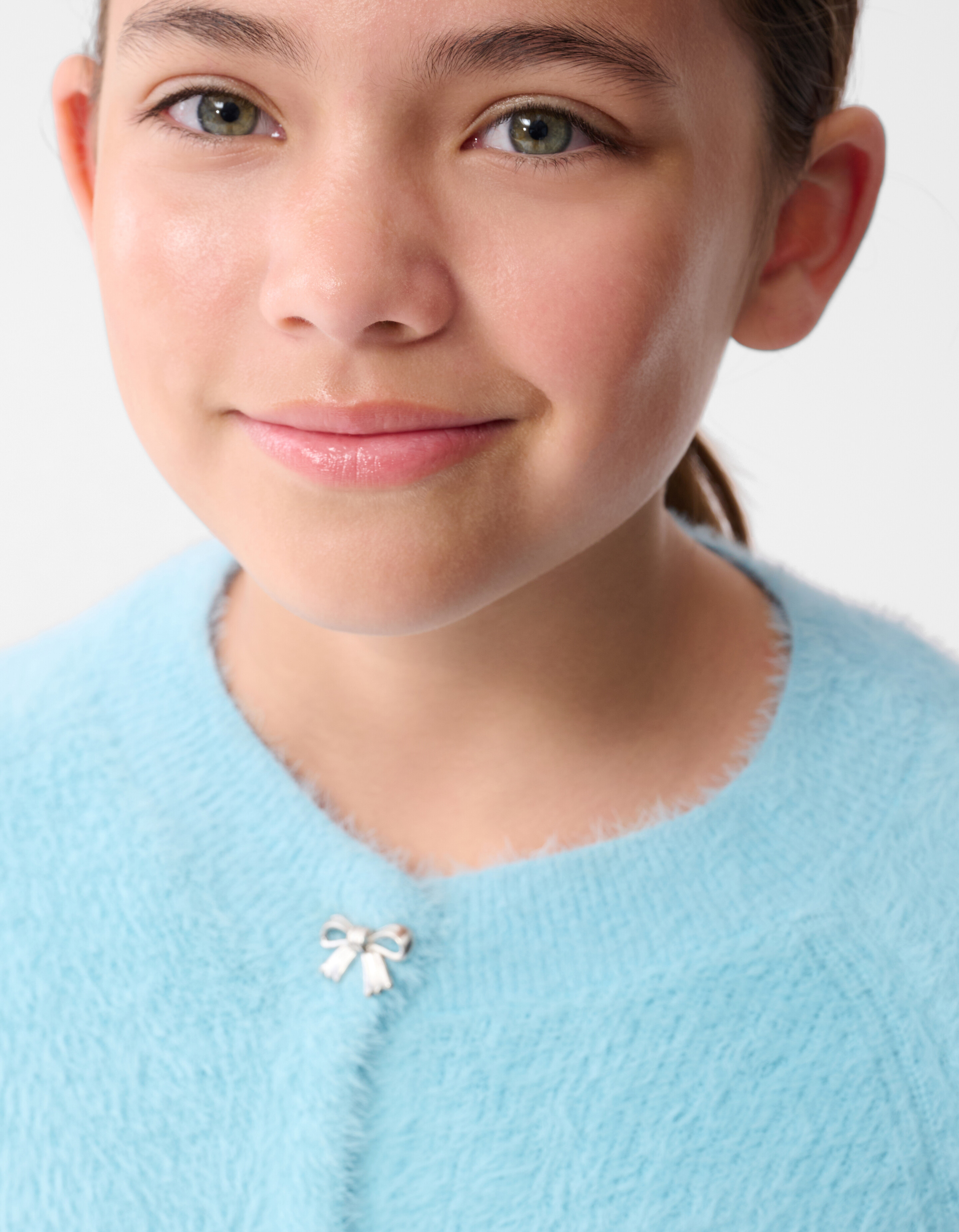 Harig Strik Vest Blauw SHOEBY GIRLS