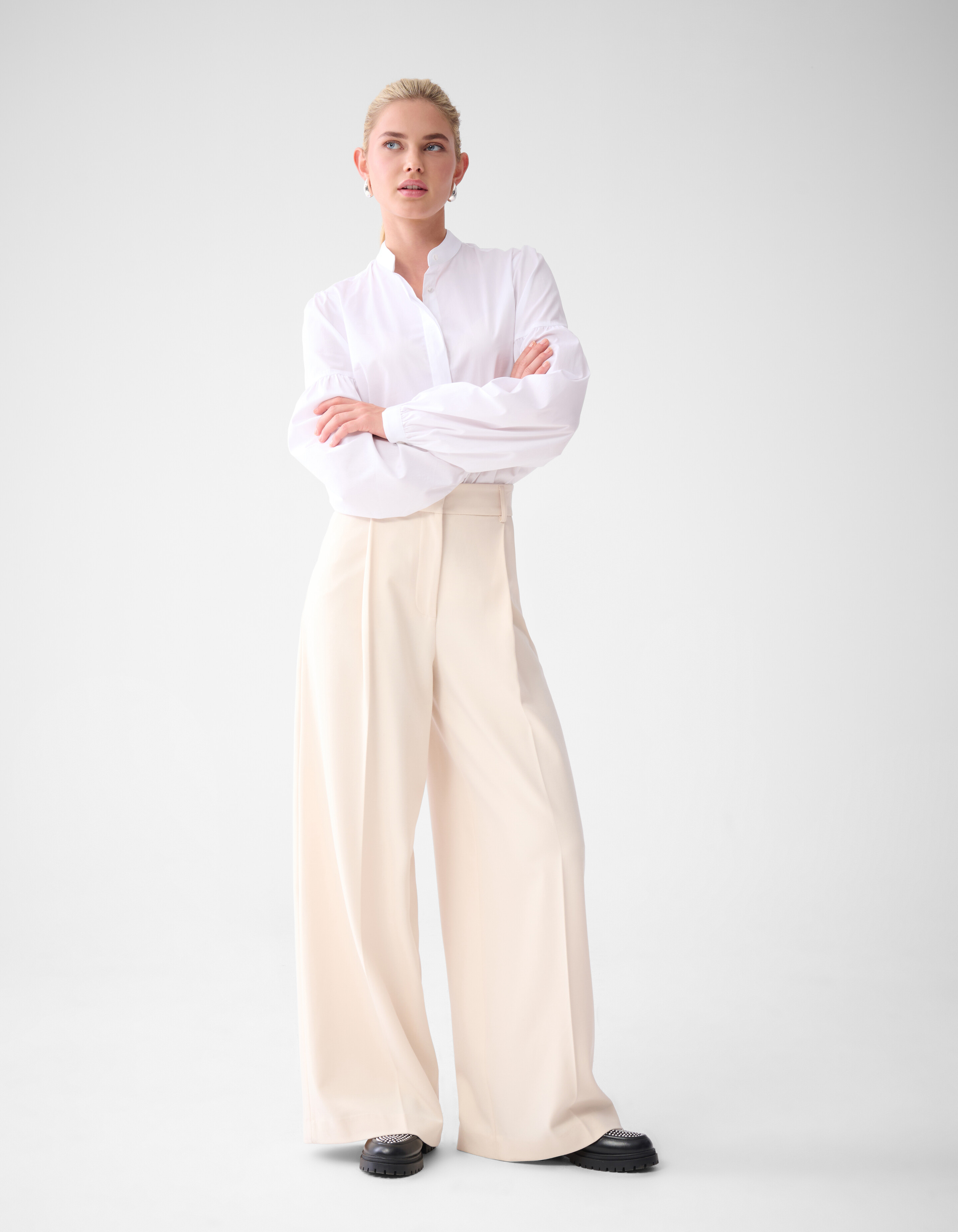 Wide Leg Broek Gebroken Wit By Lonneke SHOEBY WOMEN